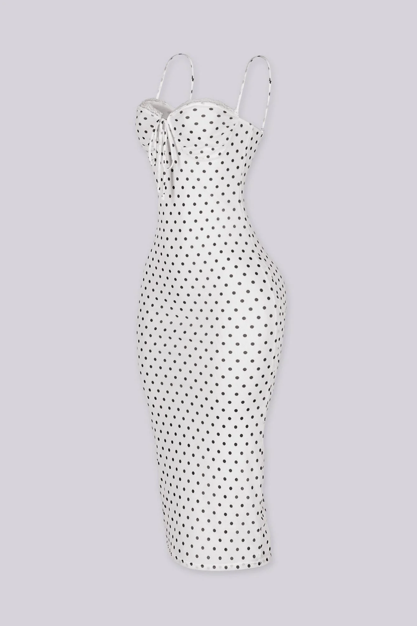 Selvia Polka Dot Midi Dress - Image 5