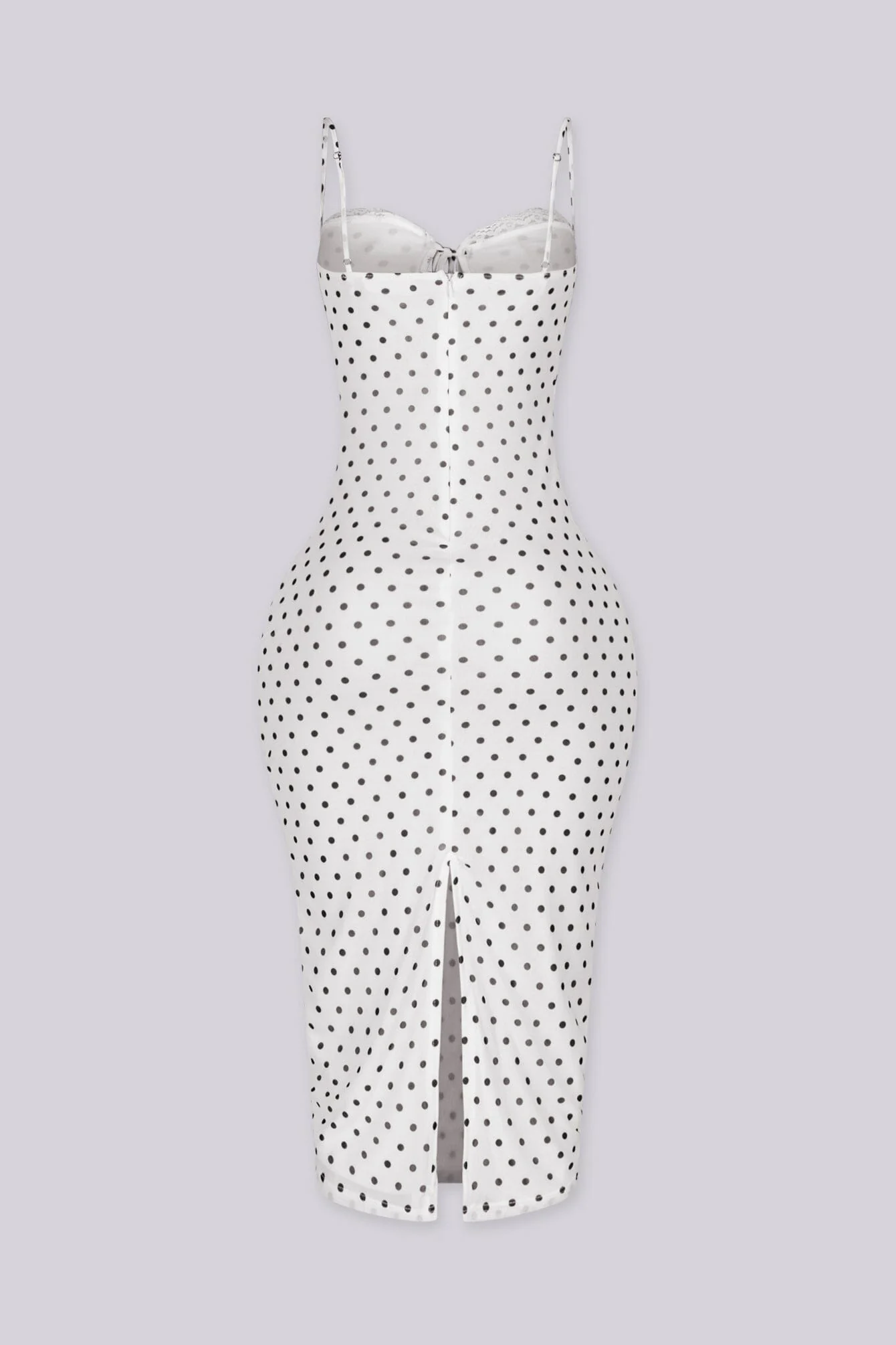 Selvia Polka Dot Midi Dress - Image 6