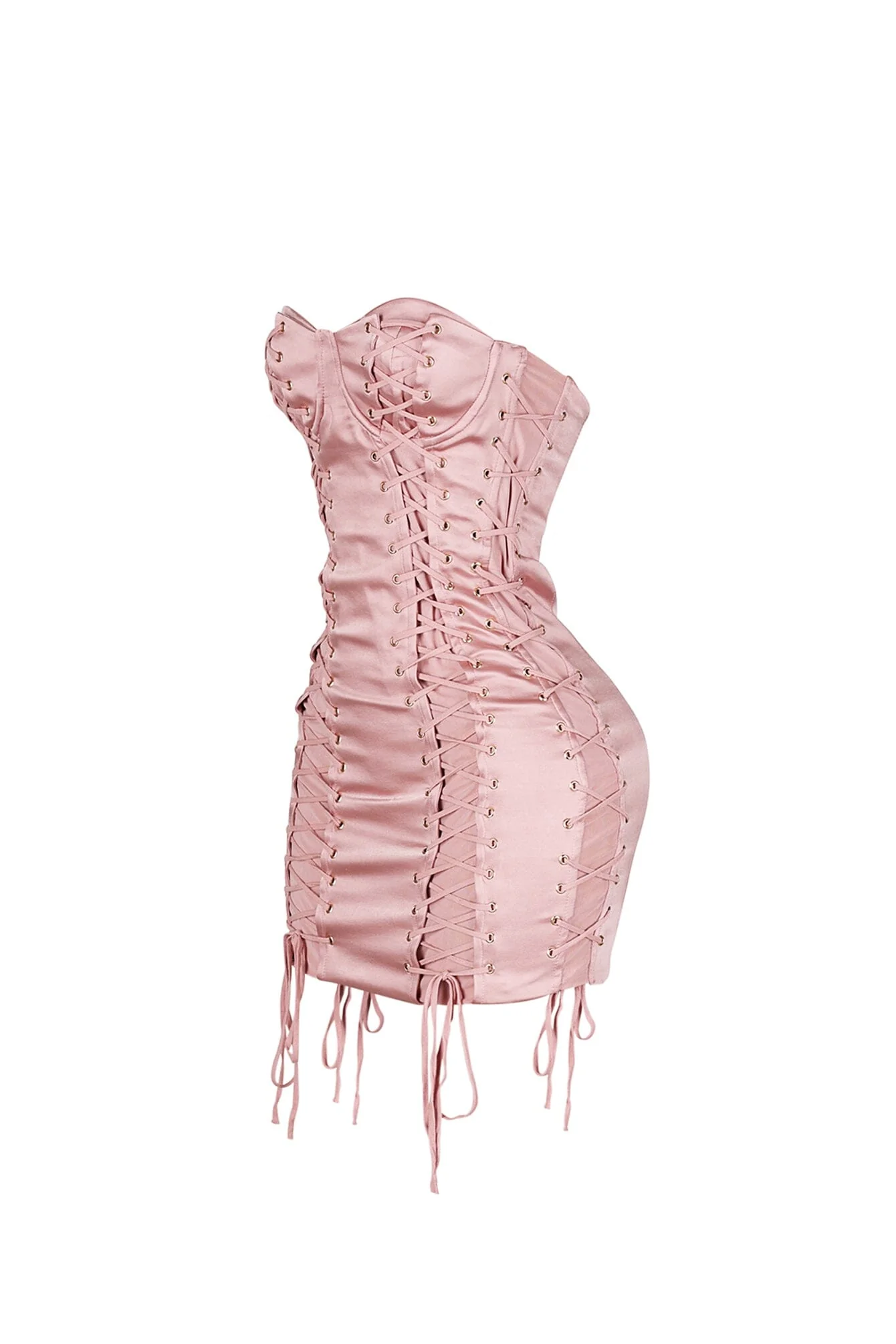 Sephora Satin Lace Up Mini Dress - Image 5