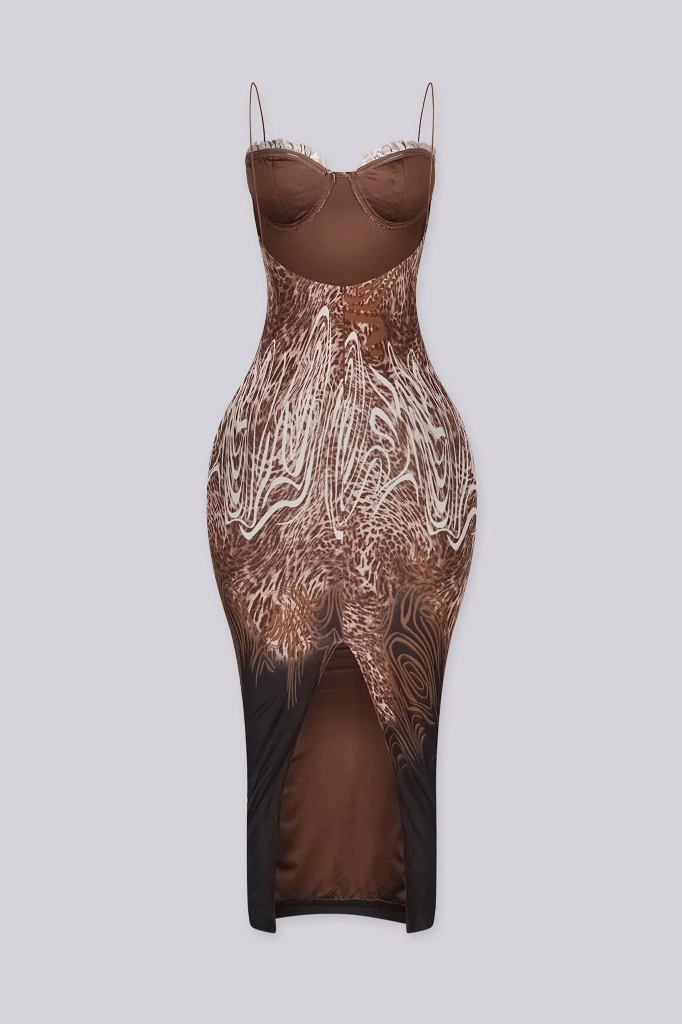 Serengeti Ruffle Bust Midi Dress - Image 5
