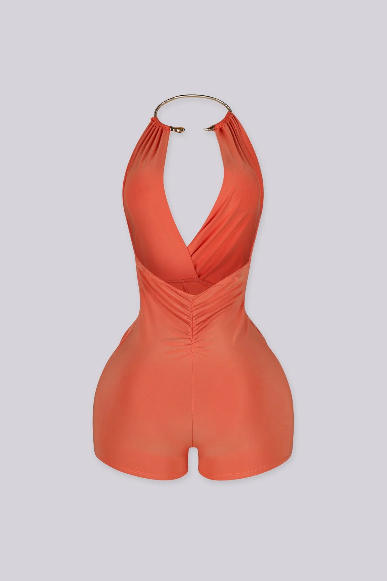Shanti Snake Draped Halter Romper - Image 11