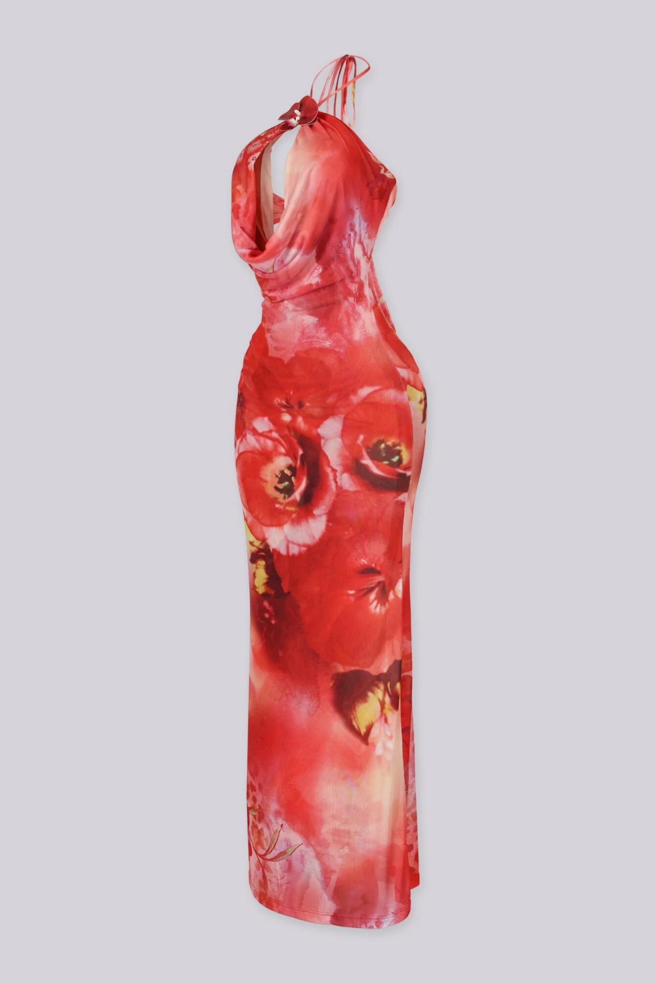Lului Scarlet Cowl Maxi Dress - Image 7