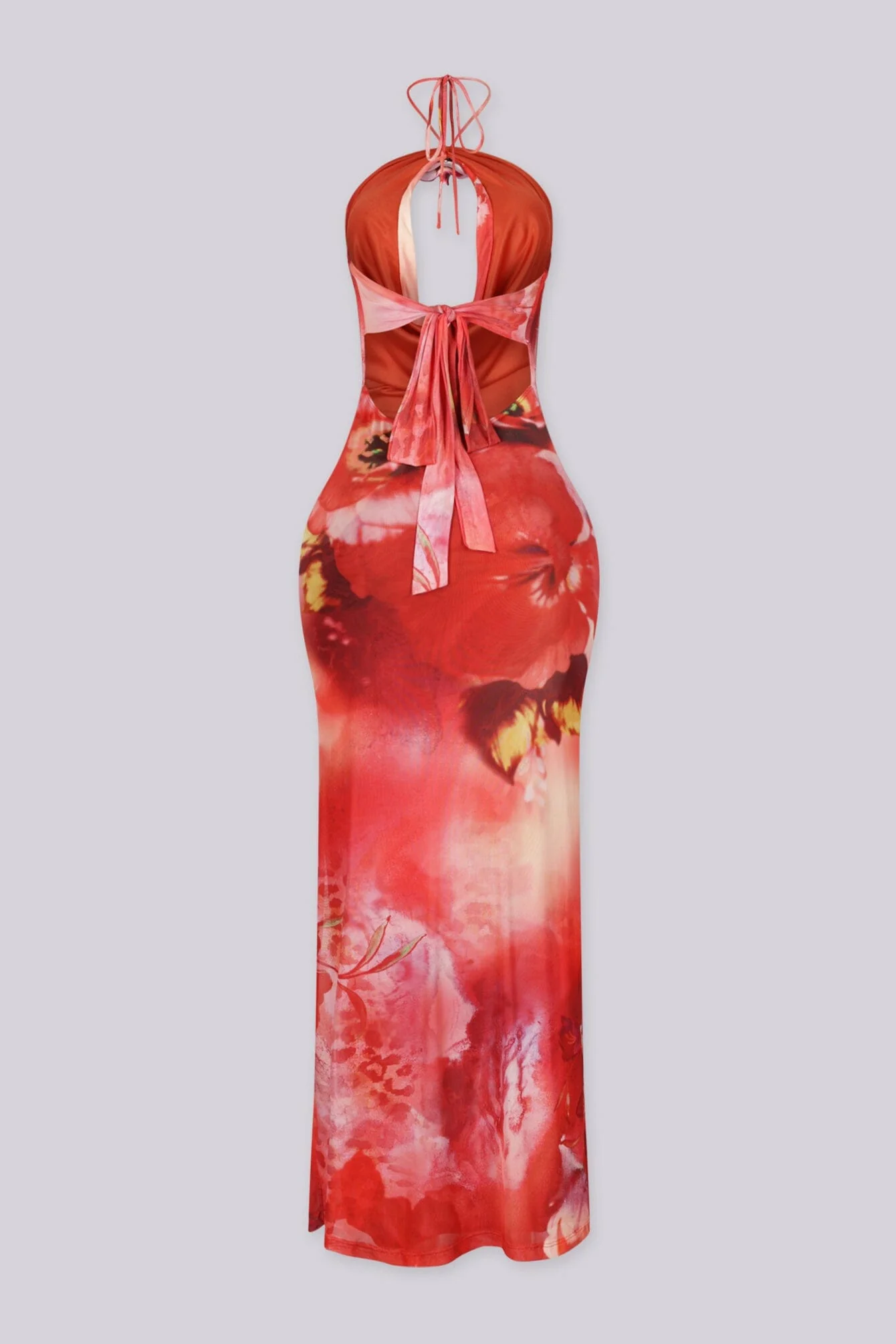 Lului Scarlet Cowl Maxi Dress - Image 8