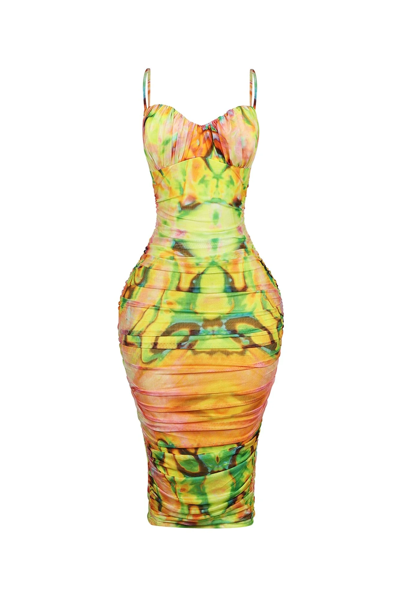 Sherbelly Mesh Print Midi Dress - Image 3