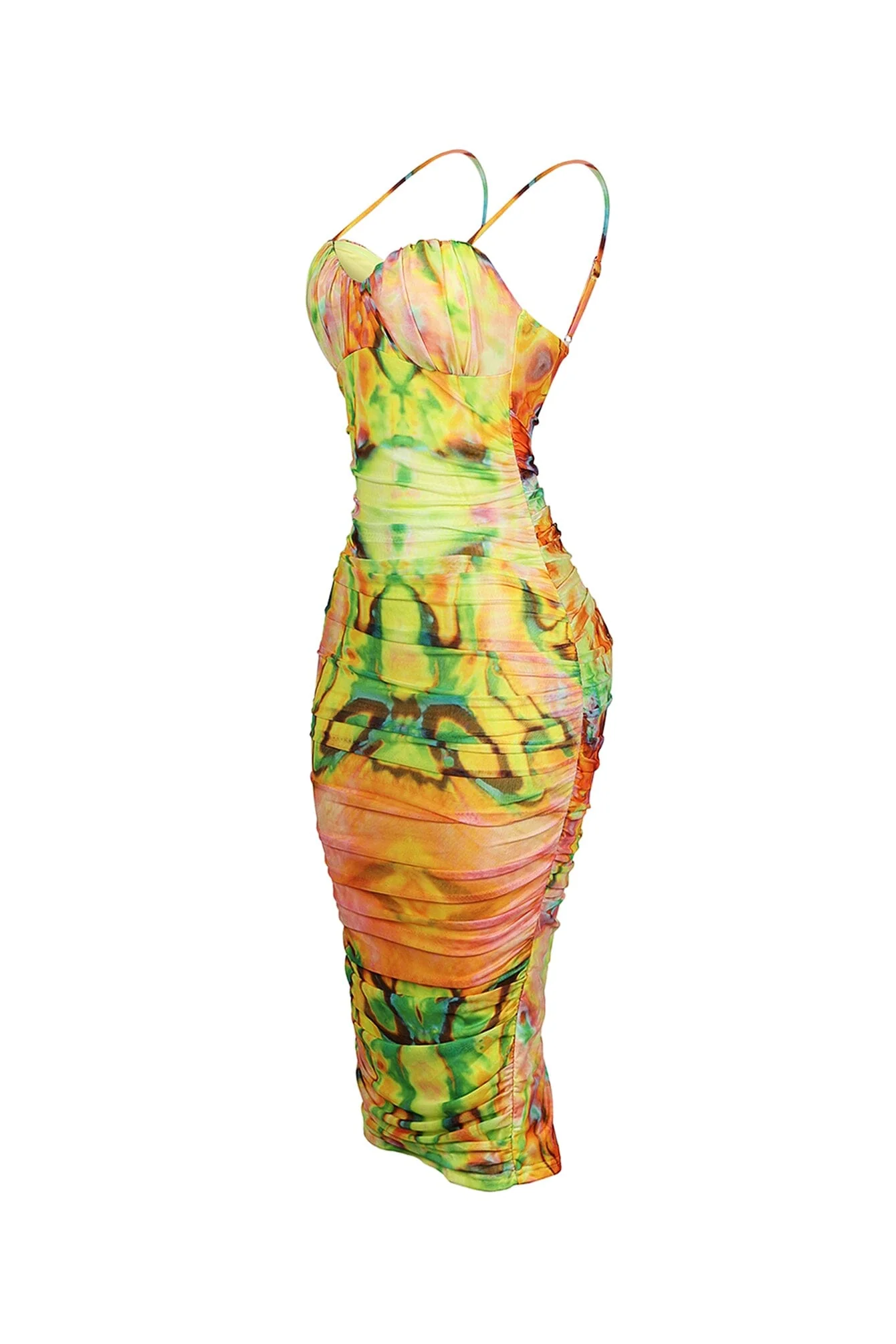 Sherbelly Mesh Print Midi Dress - Image 4