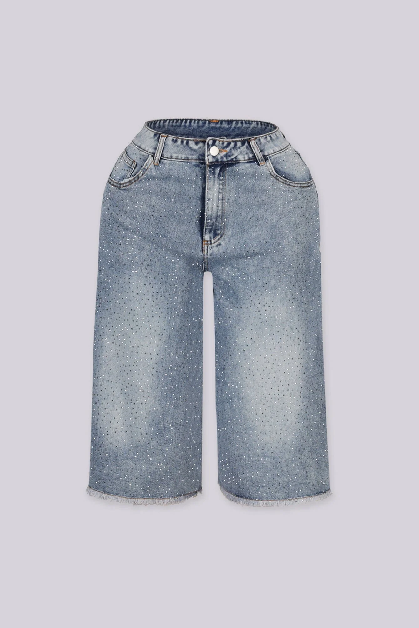 Shining Star Denim Bermuda Shorts - Image 3