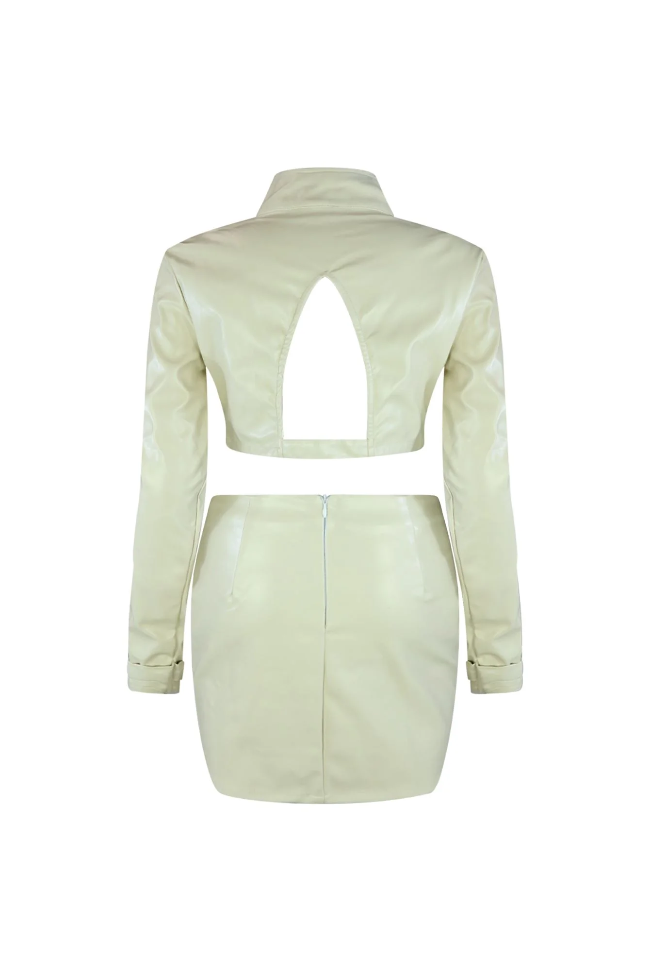 Show Off Buckled Belted Jacket & Skirt Set - Image 4