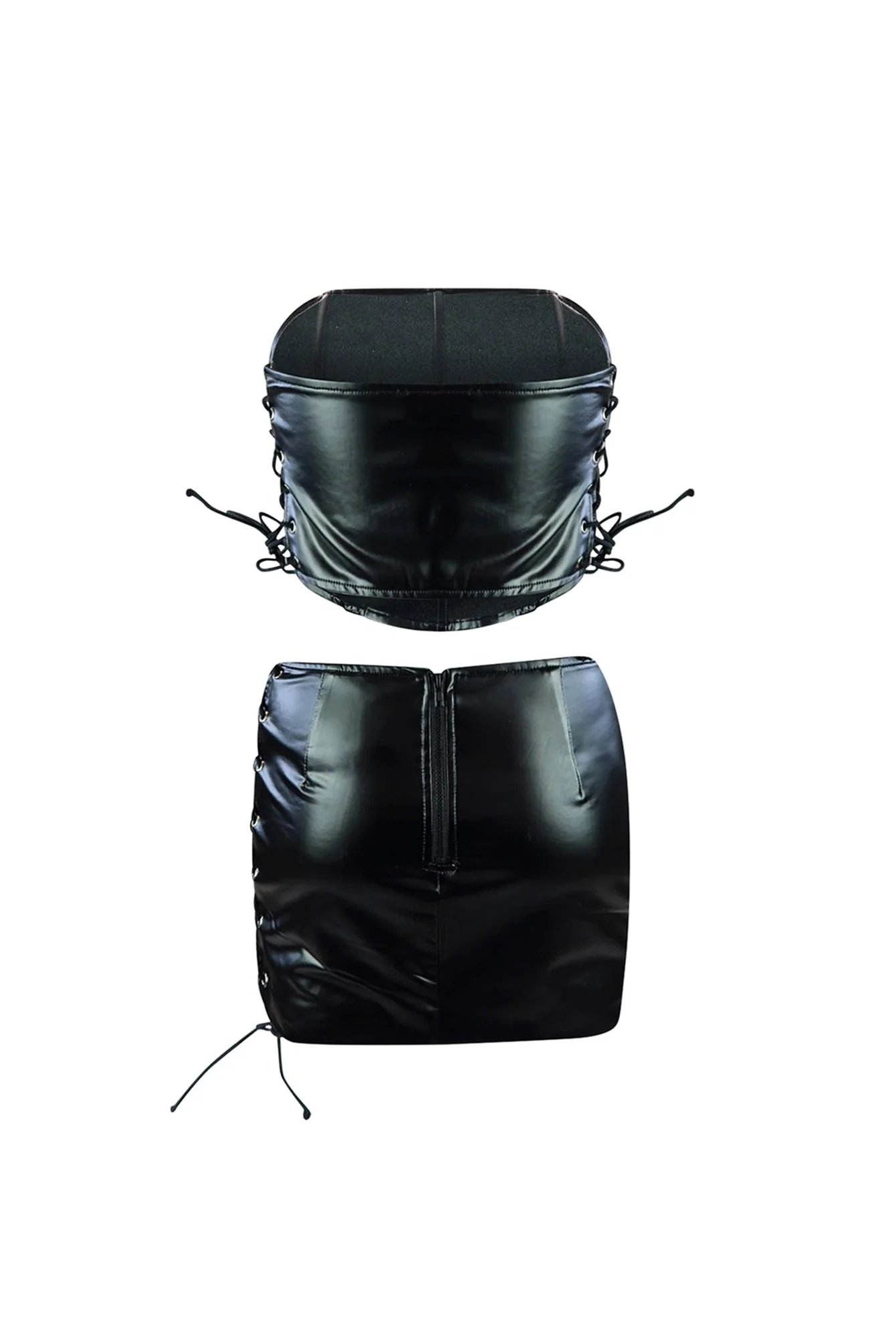 Six Senses Lace Up Top & Skirt SET - Image 5
