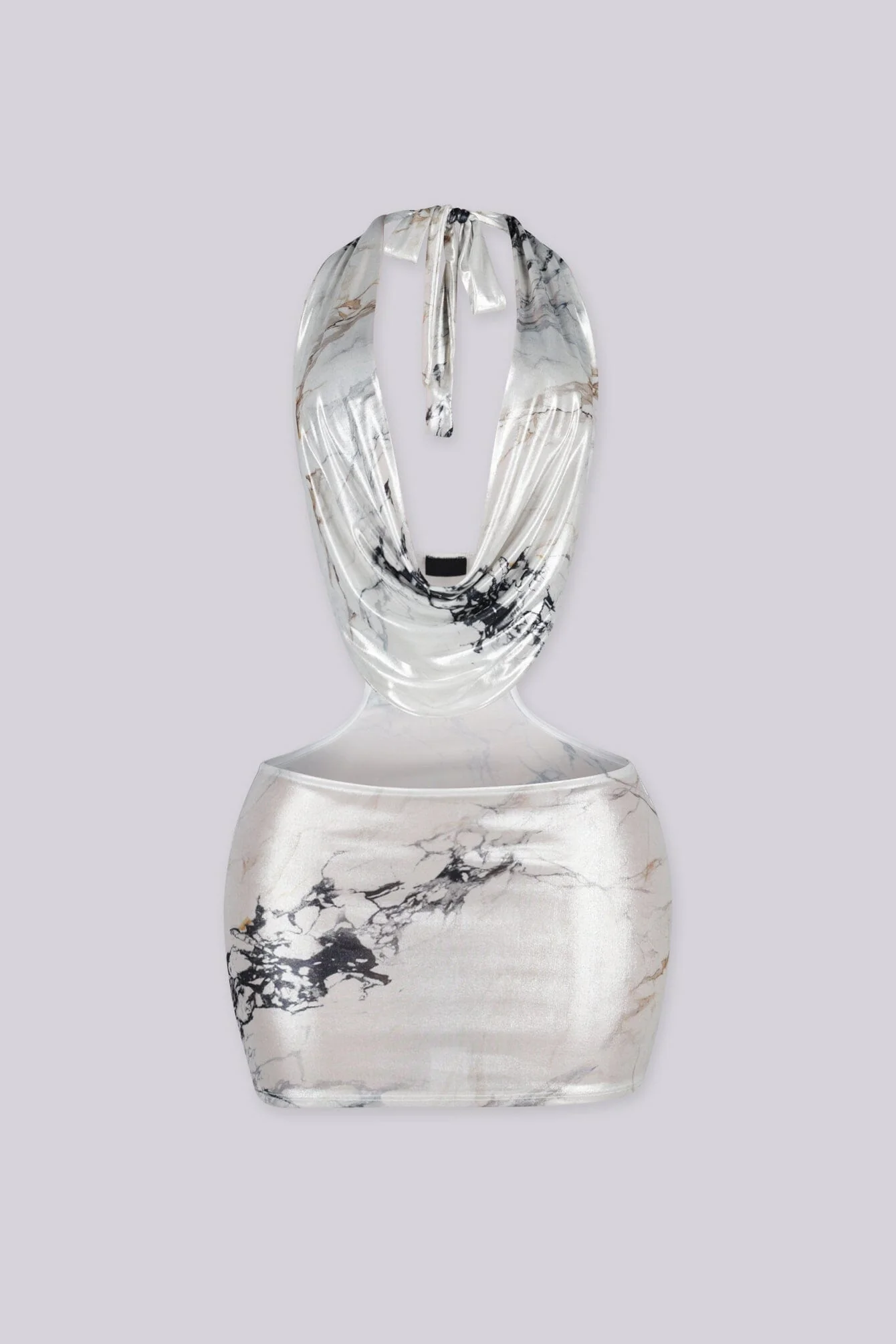 Silver Vein Mini Dress - Image 3