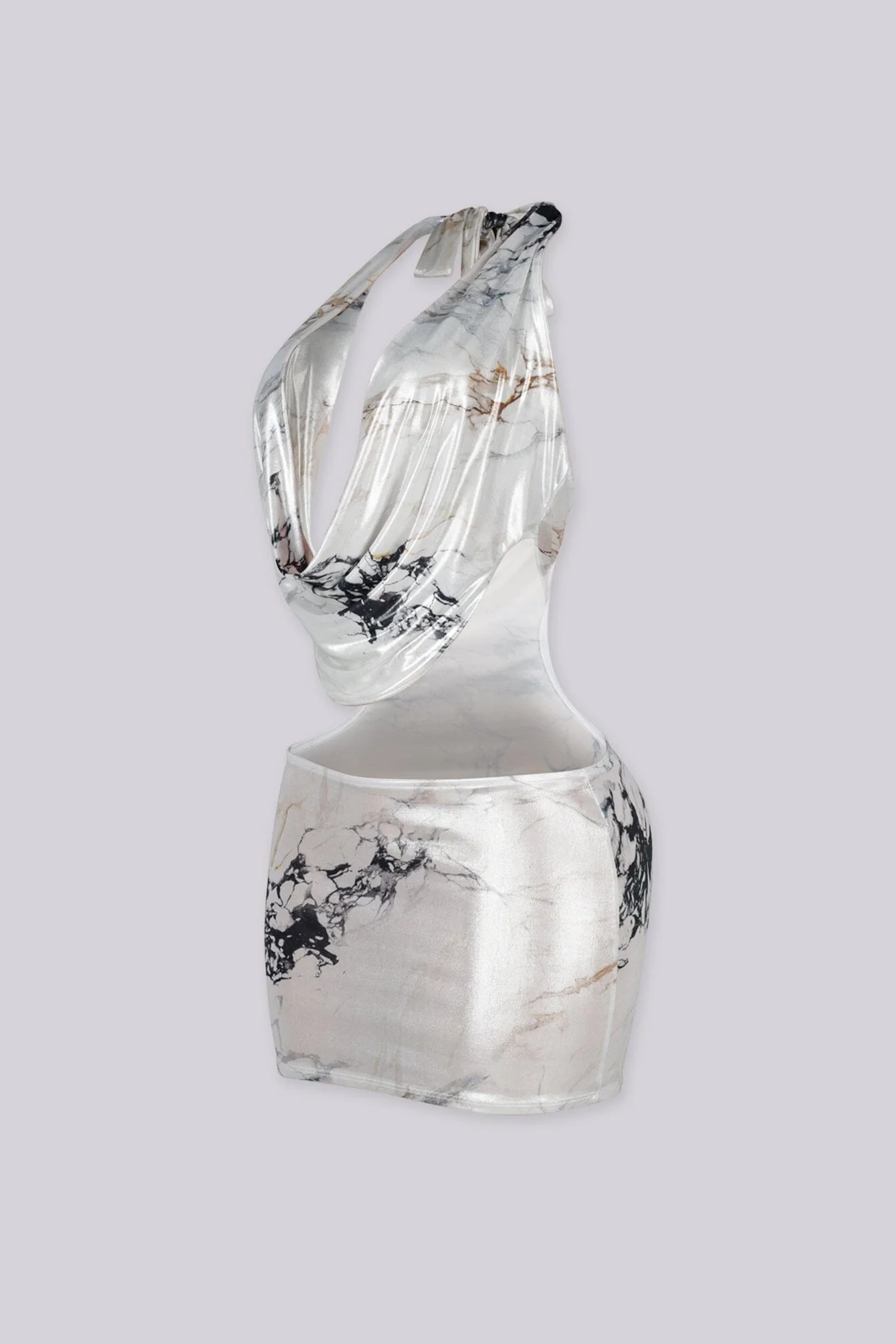 Silver Vein Mini Dress - Image 4