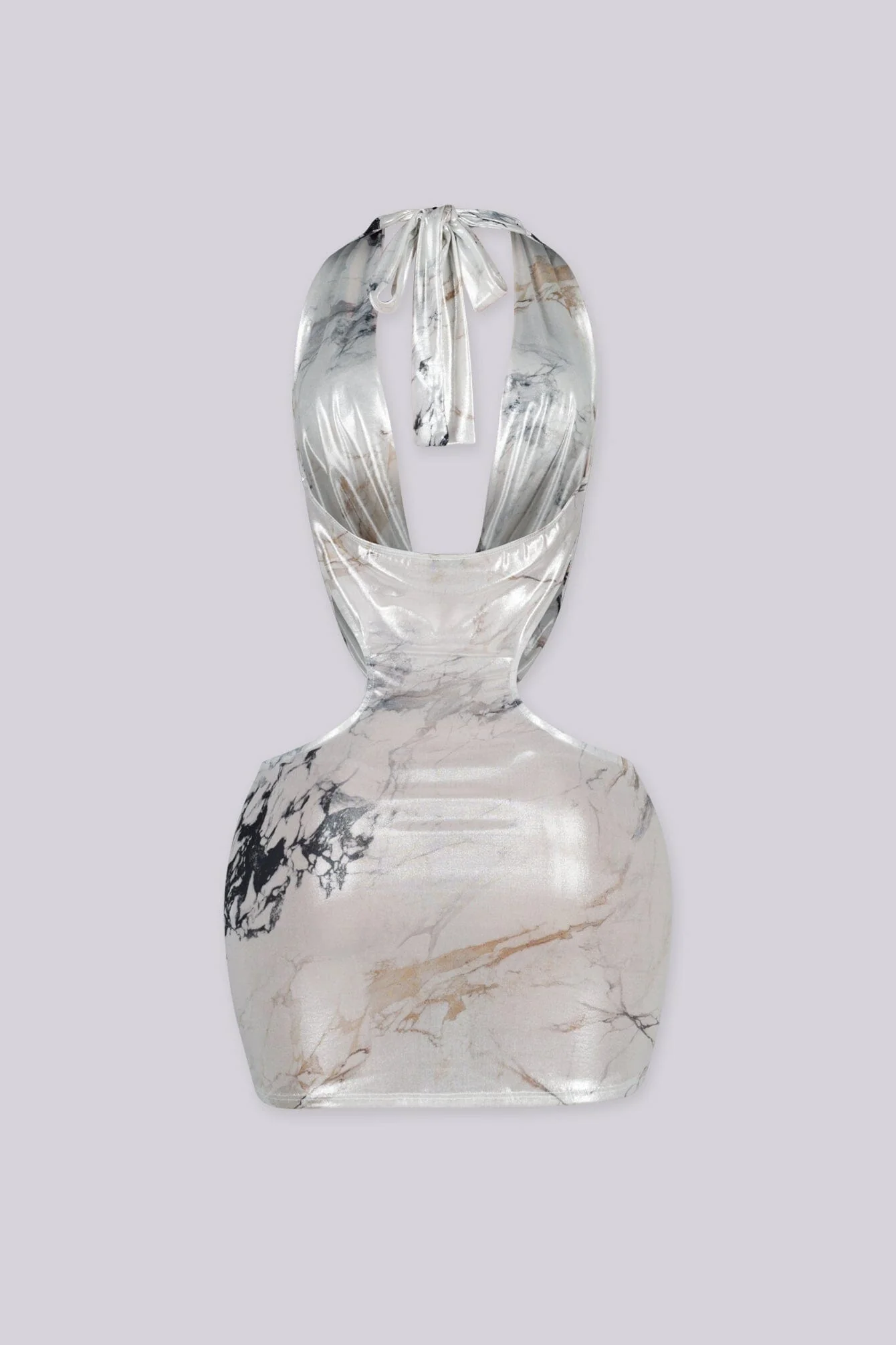 Silver Vein Mini Dress - Image 5