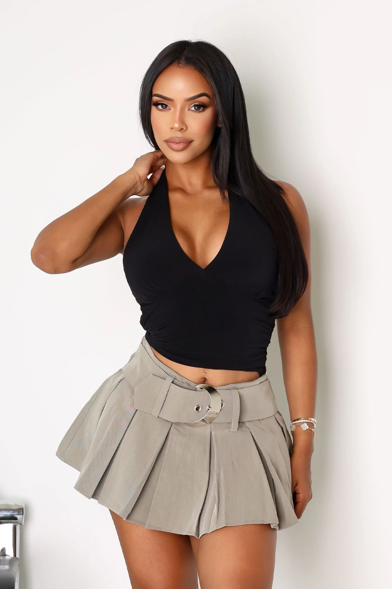 Simple Grace Halter Crop Top - Image 3
