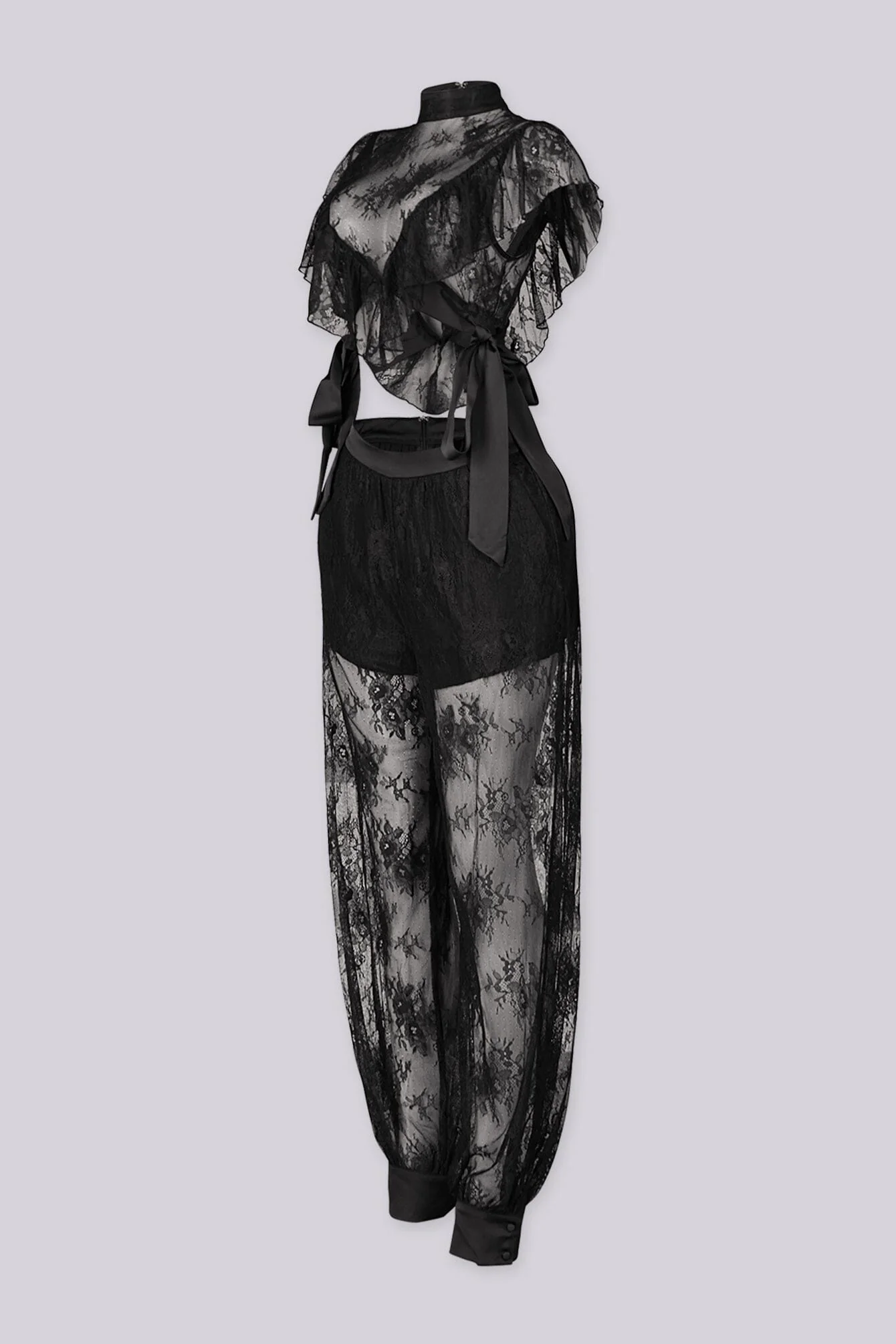 Sinful Sheer Lace Top & Pants SET - Image 4