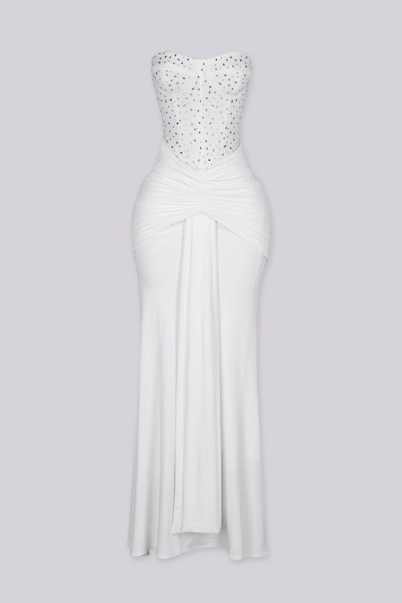 Snow Crystal Sweetheart Maxi Dress - Image 4