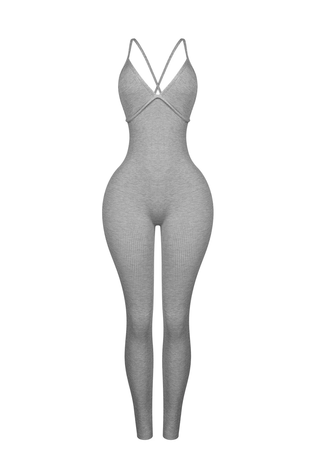Solana Ribbed Knit Bustier Jumpsuit - Image 10