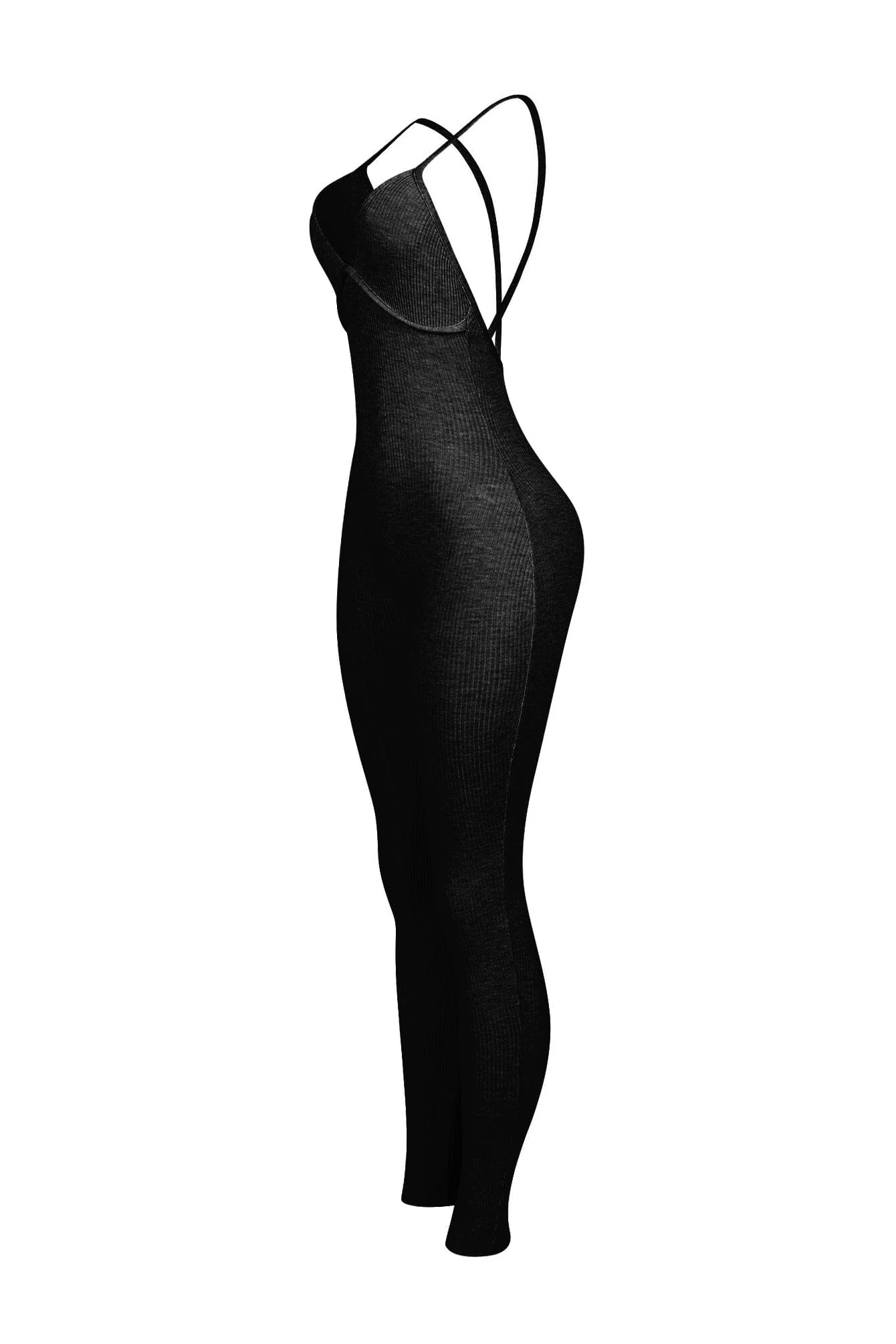 Solana Ribbed Knit Bustier Jumpsuit - Image 11