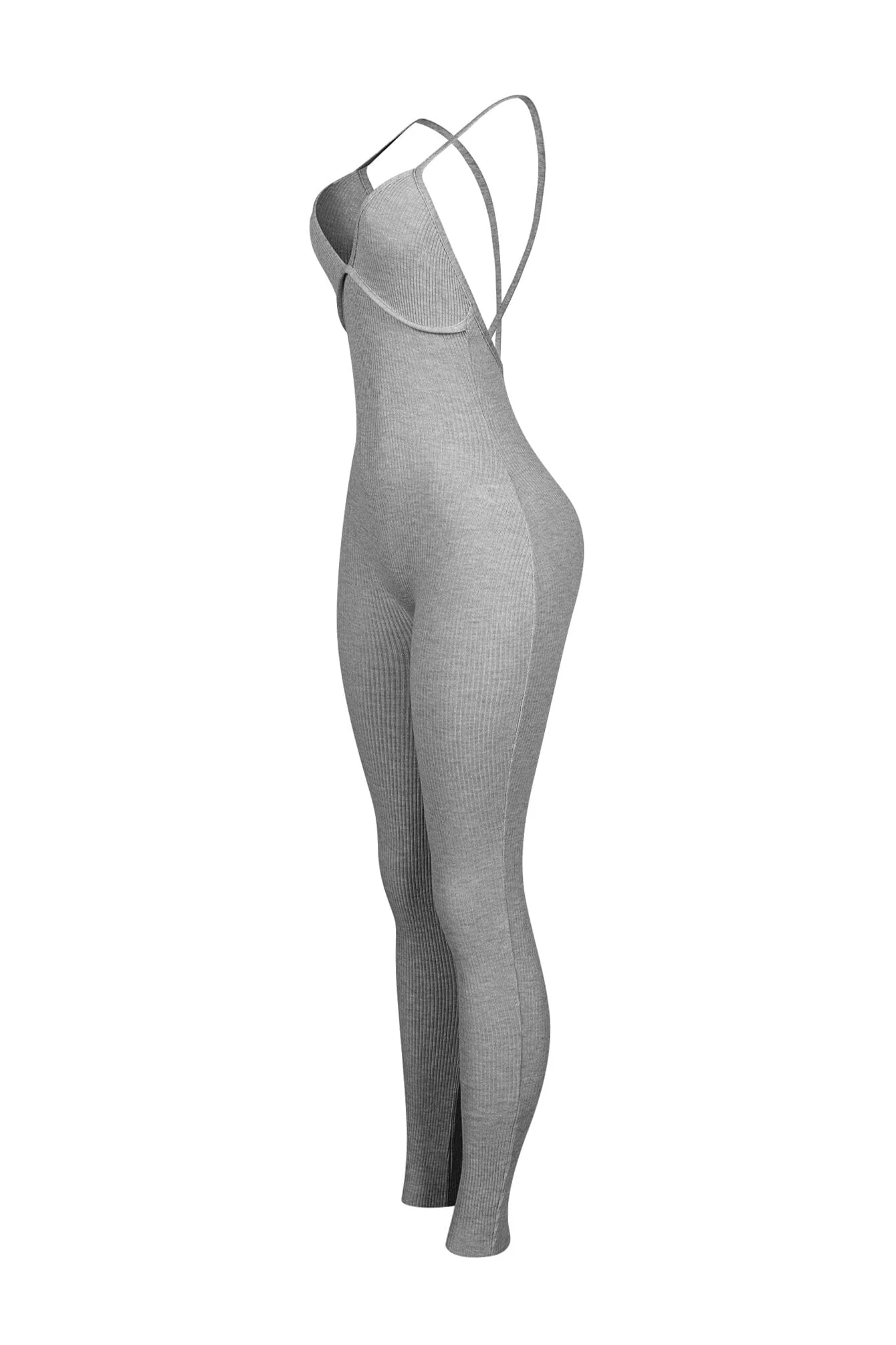 Solana Ribbed Knit Bustier Jumpsuit - Image 13