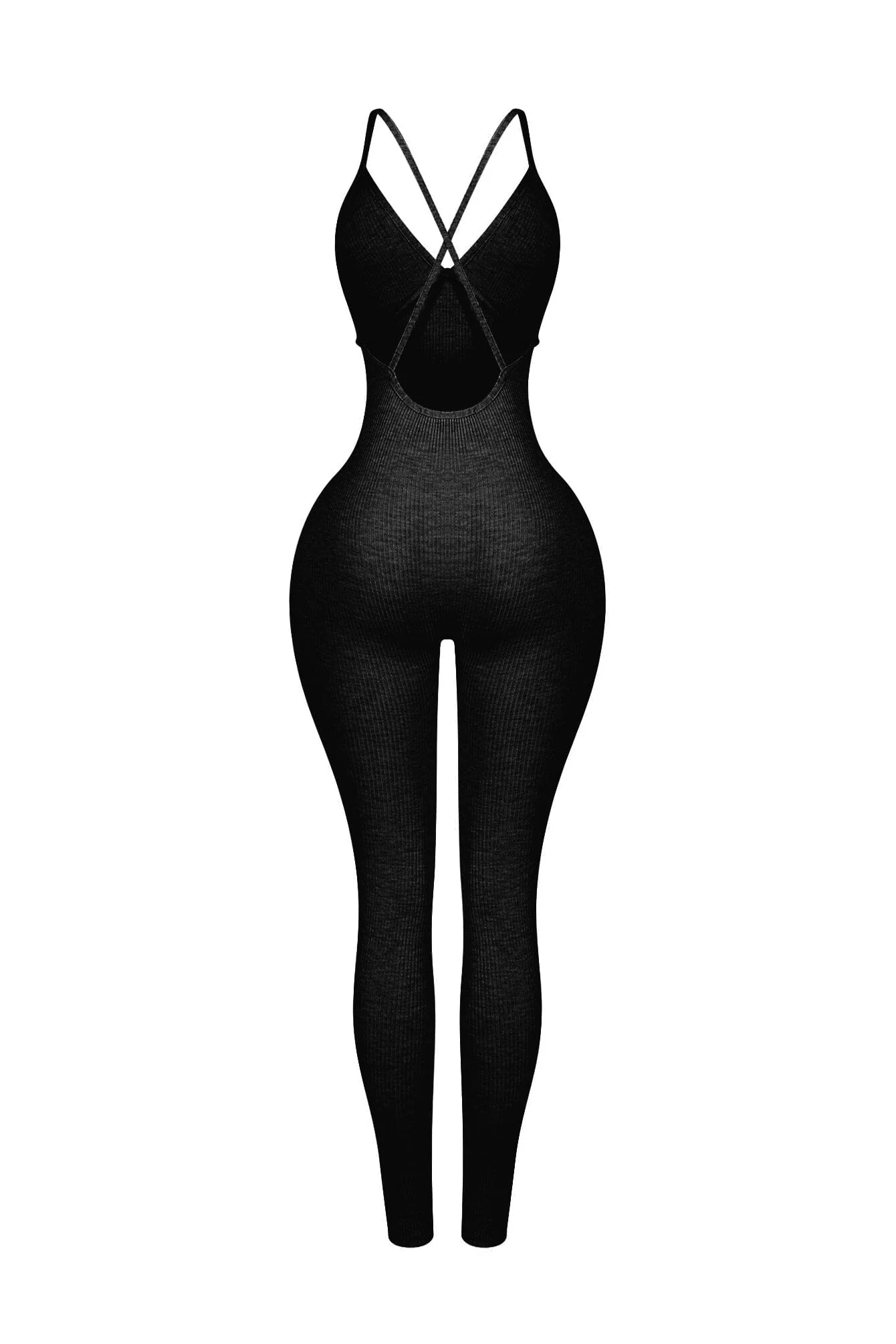 Solana Ribbed Knit Bustier Jumpsuit - Image 14