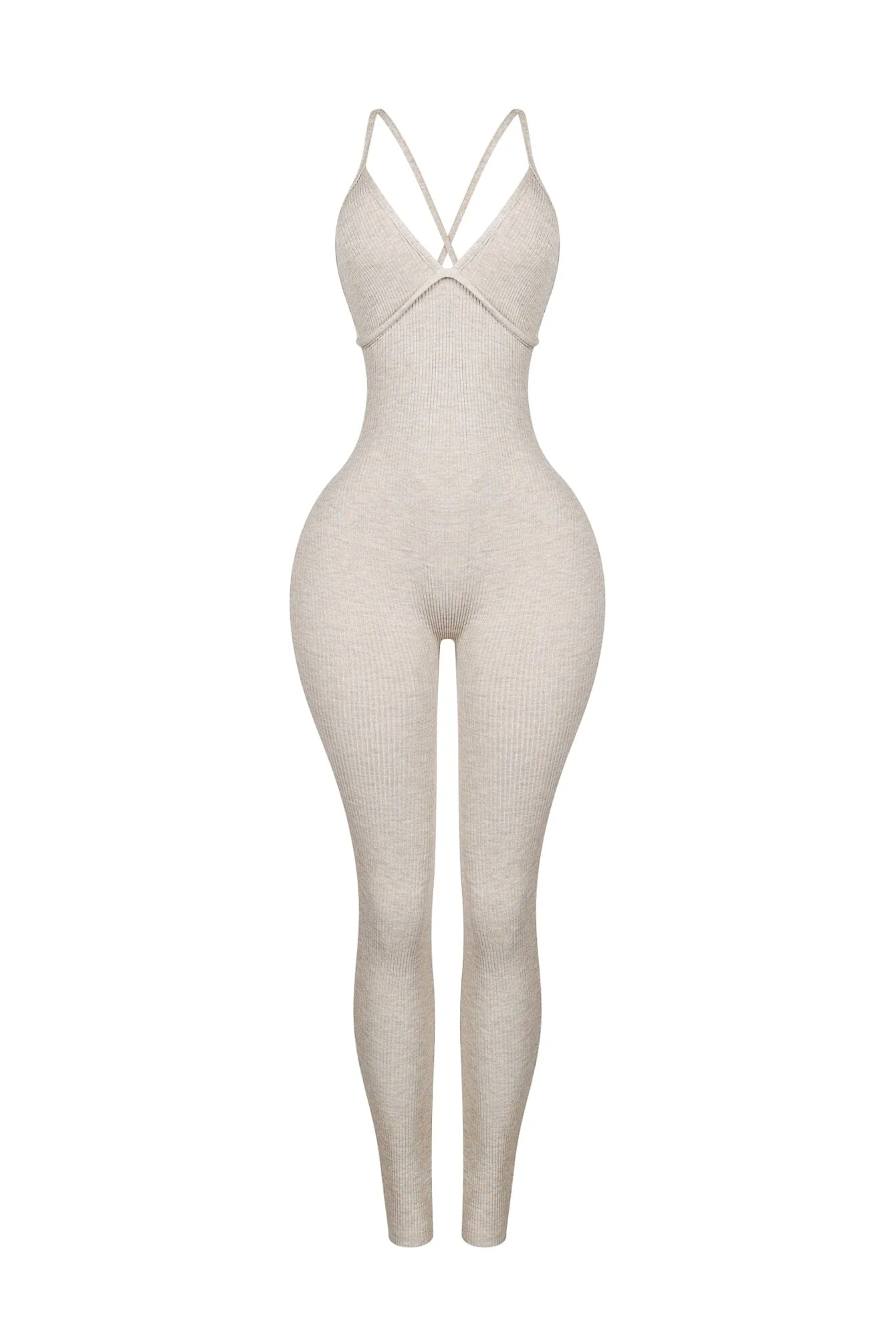 Solana Ribbed Knit Bustier Jumpsuit - Image 8