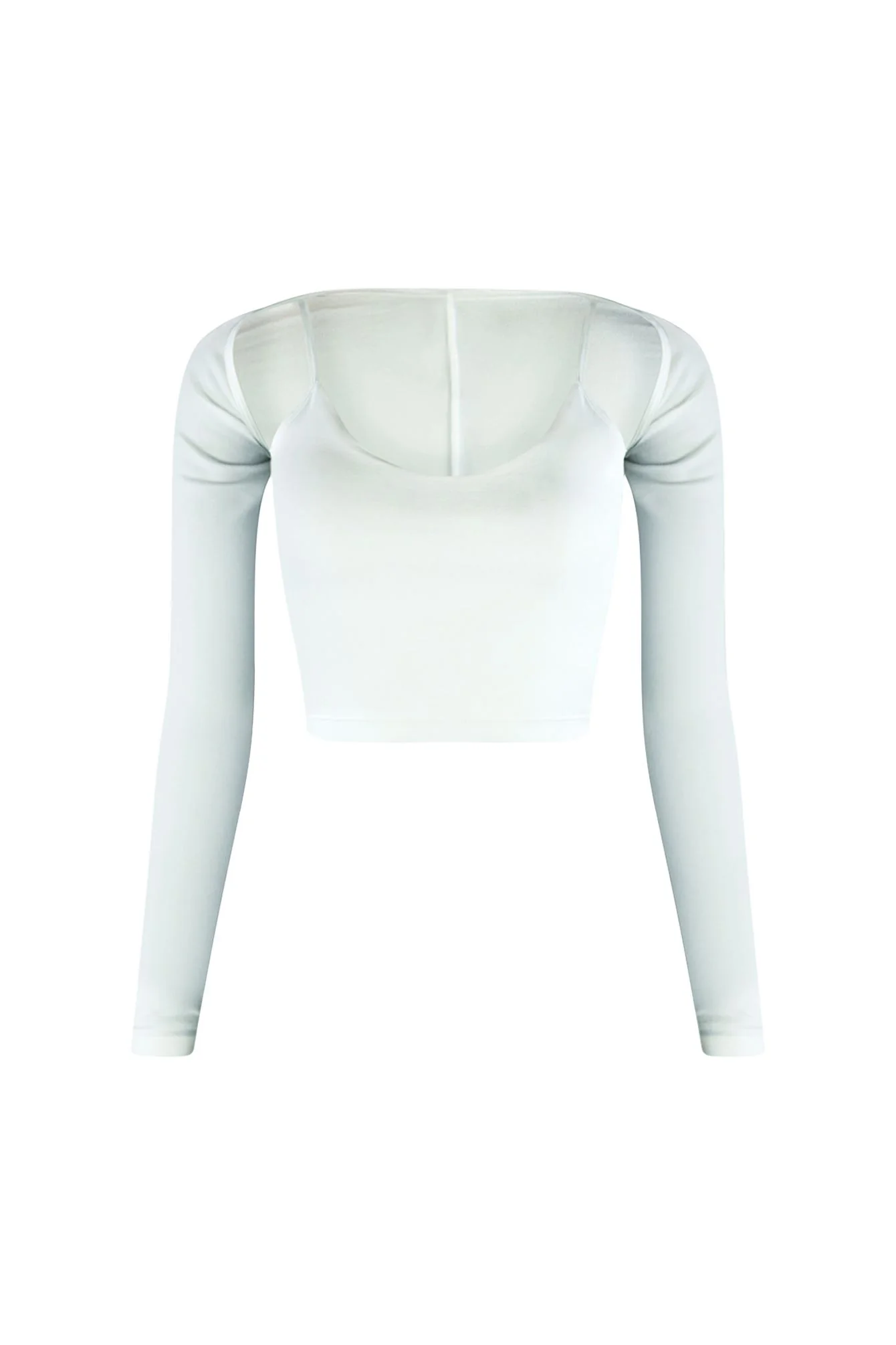 Soothing Basic Cami Crop Top With Bolero SET - Image 3