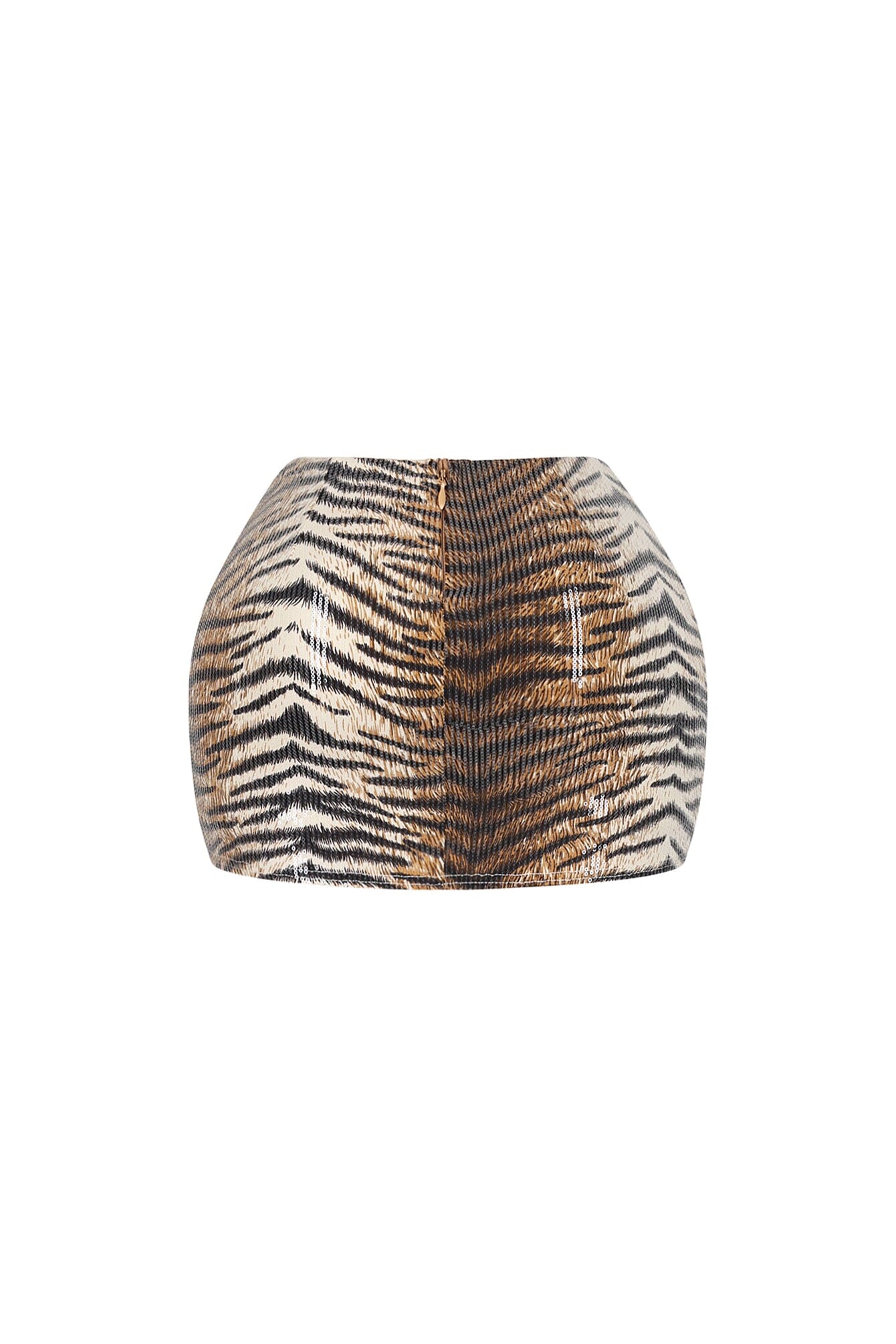 Sparks Zebra Print Sequin Mini Skirt - Image 4