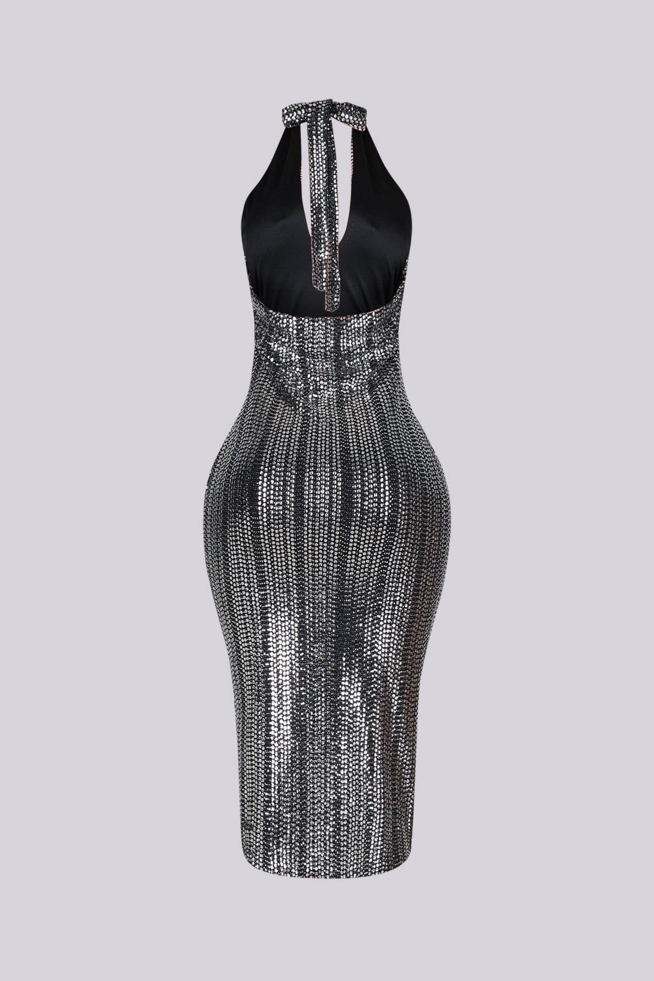 Spotlight Stealer Rhinestone Midi Dress - Image 5