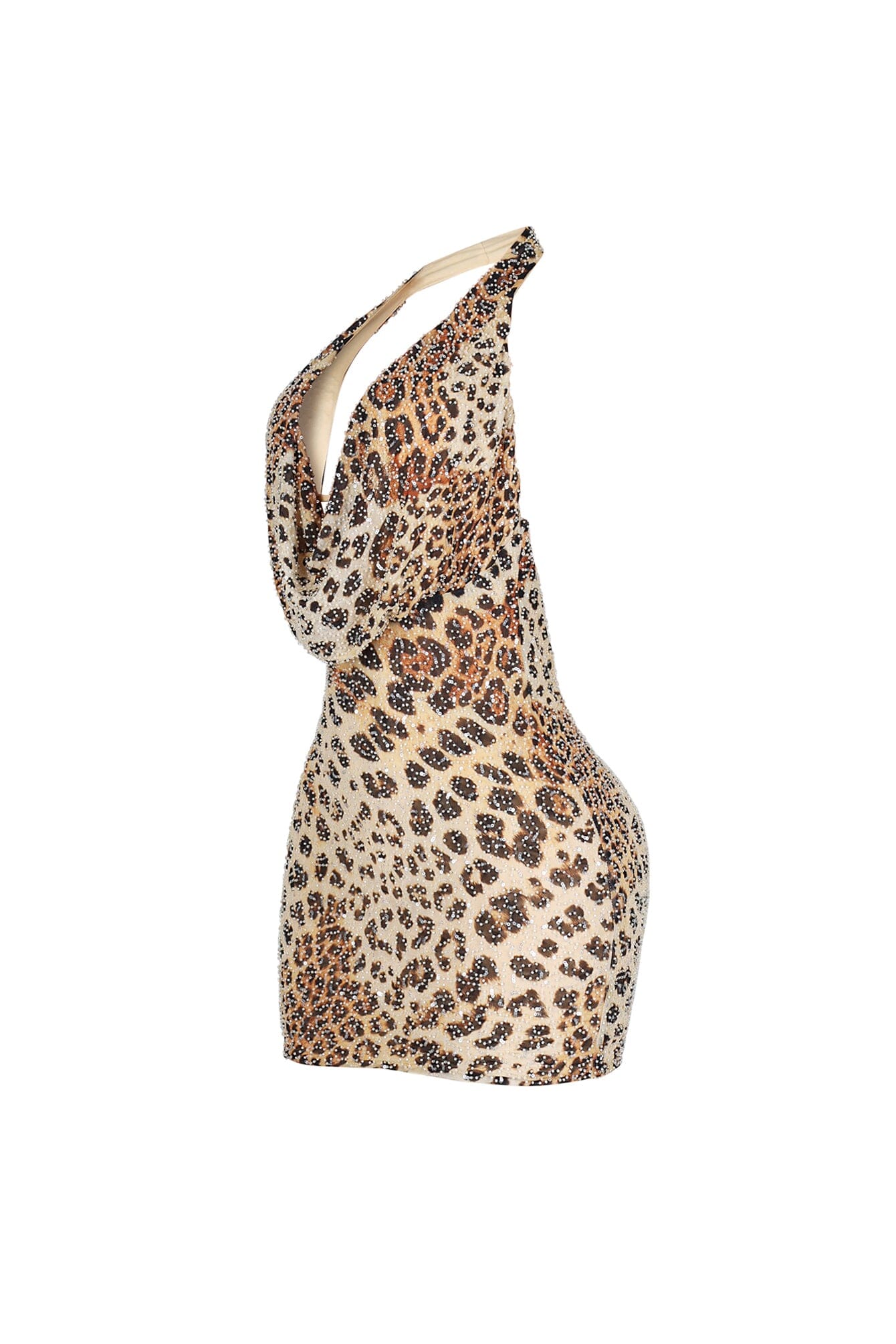 Spotted Allure Beaded Mini Dress - Image 5