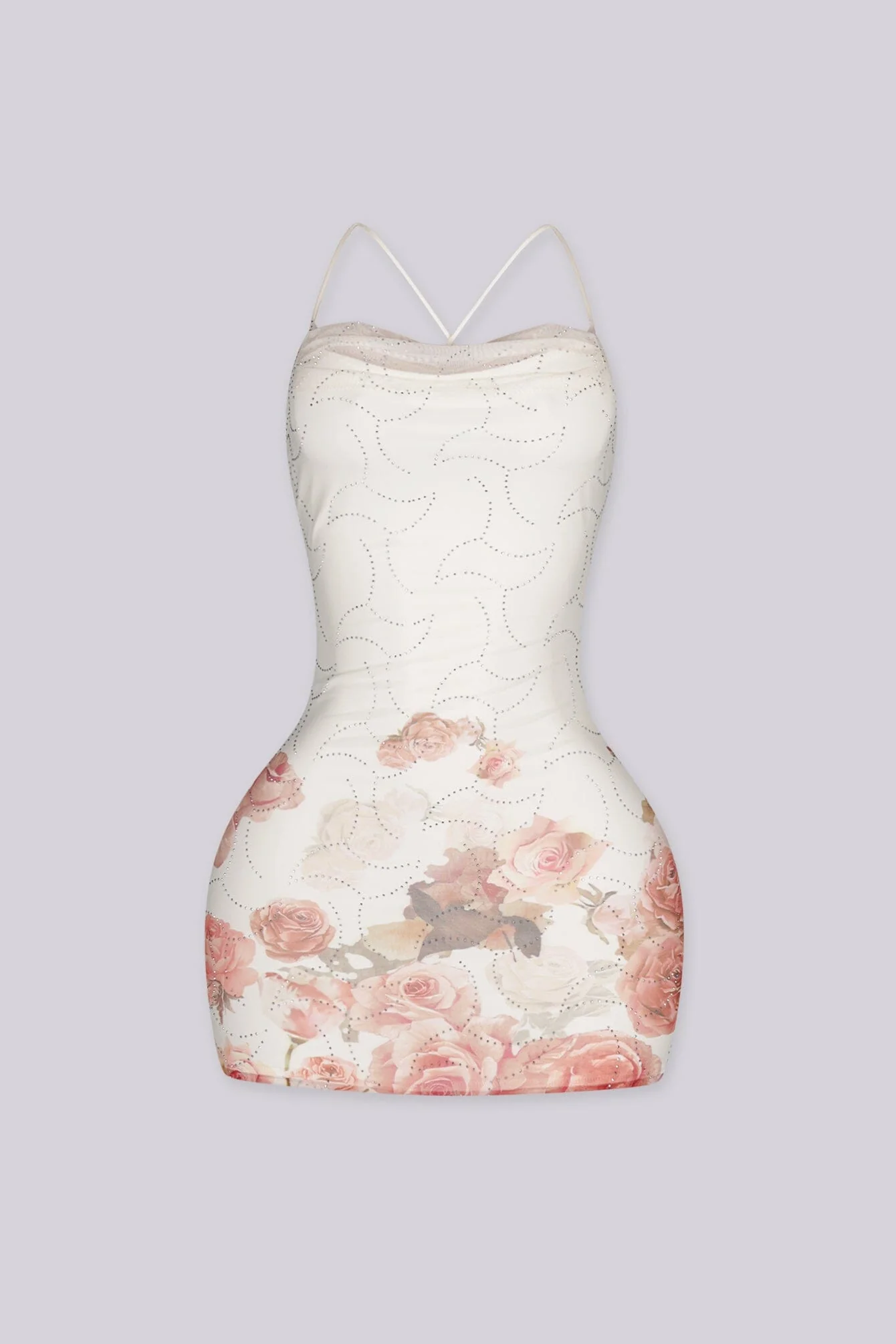 Stardust Rose X-Back Mini Dress - Image 3