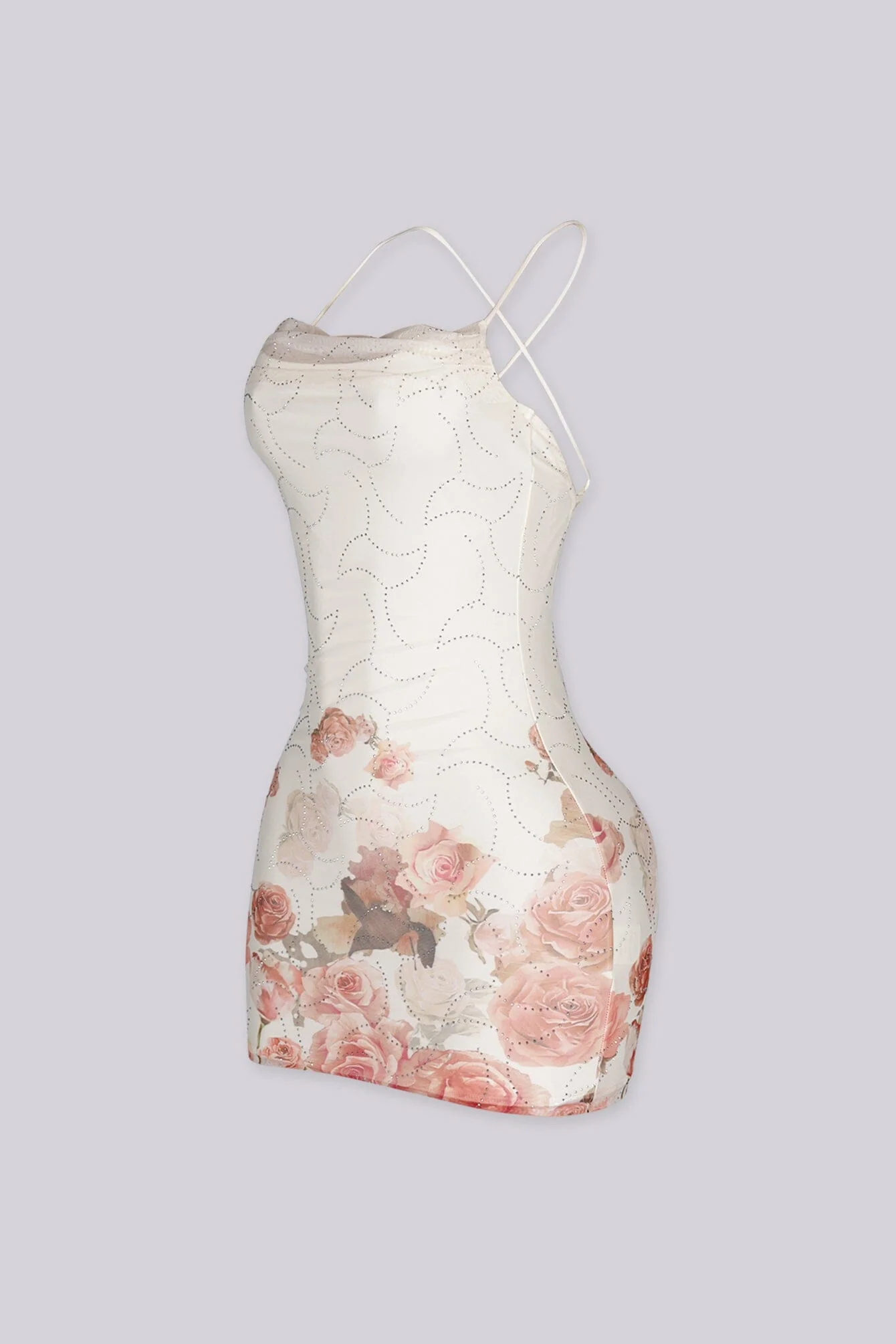 Stardust Rose X-Back Mini Dress - Image 4