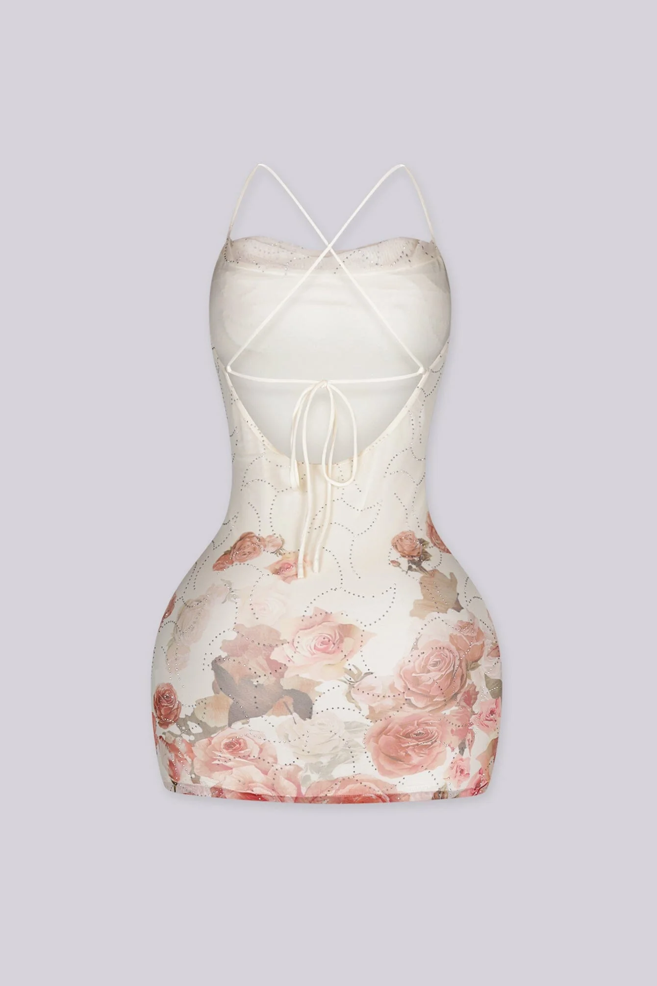 Stardust Rose X-Back Mini Dress - Image 5