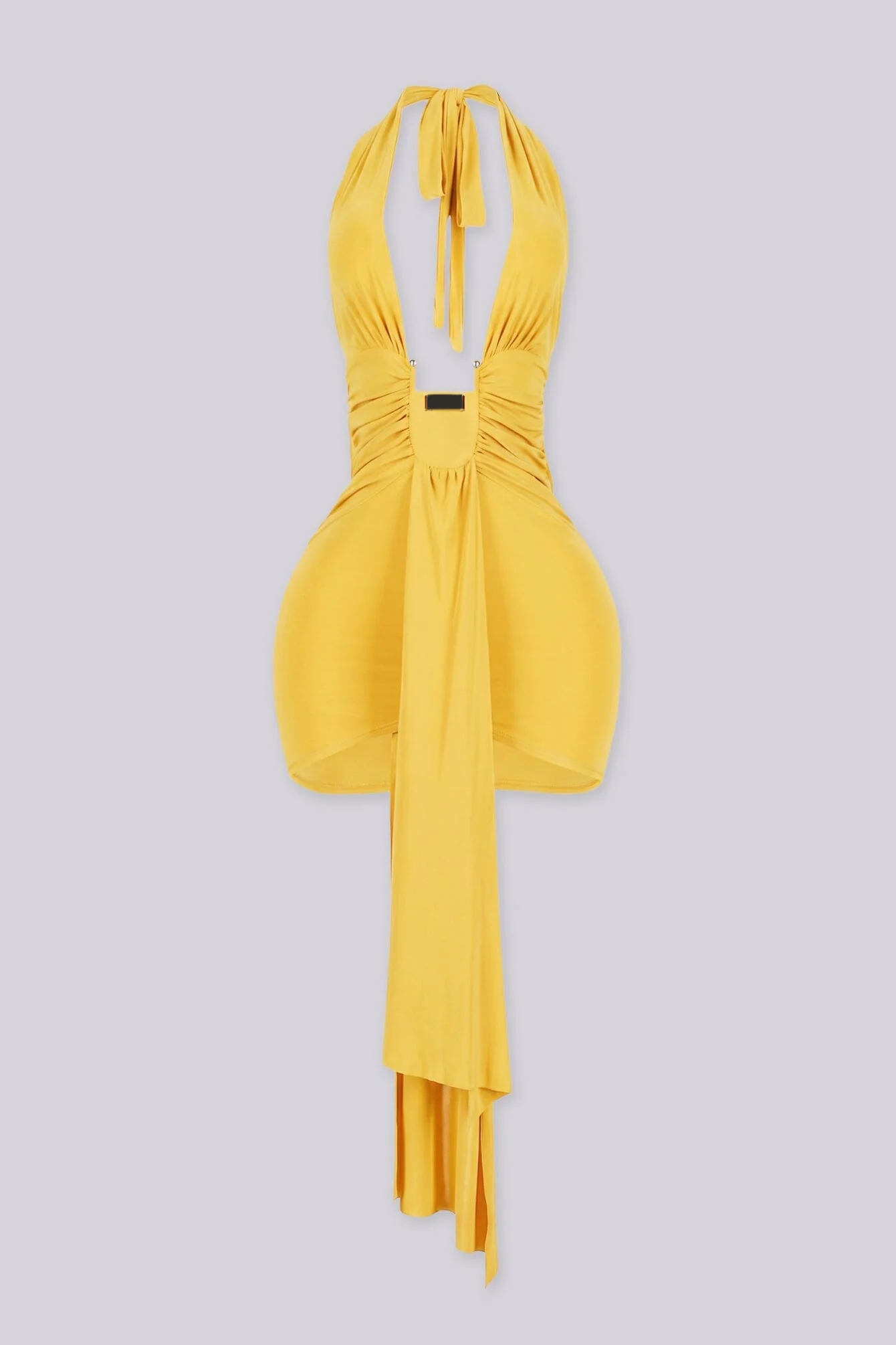 Statement Drape Mini Dress - Image 10