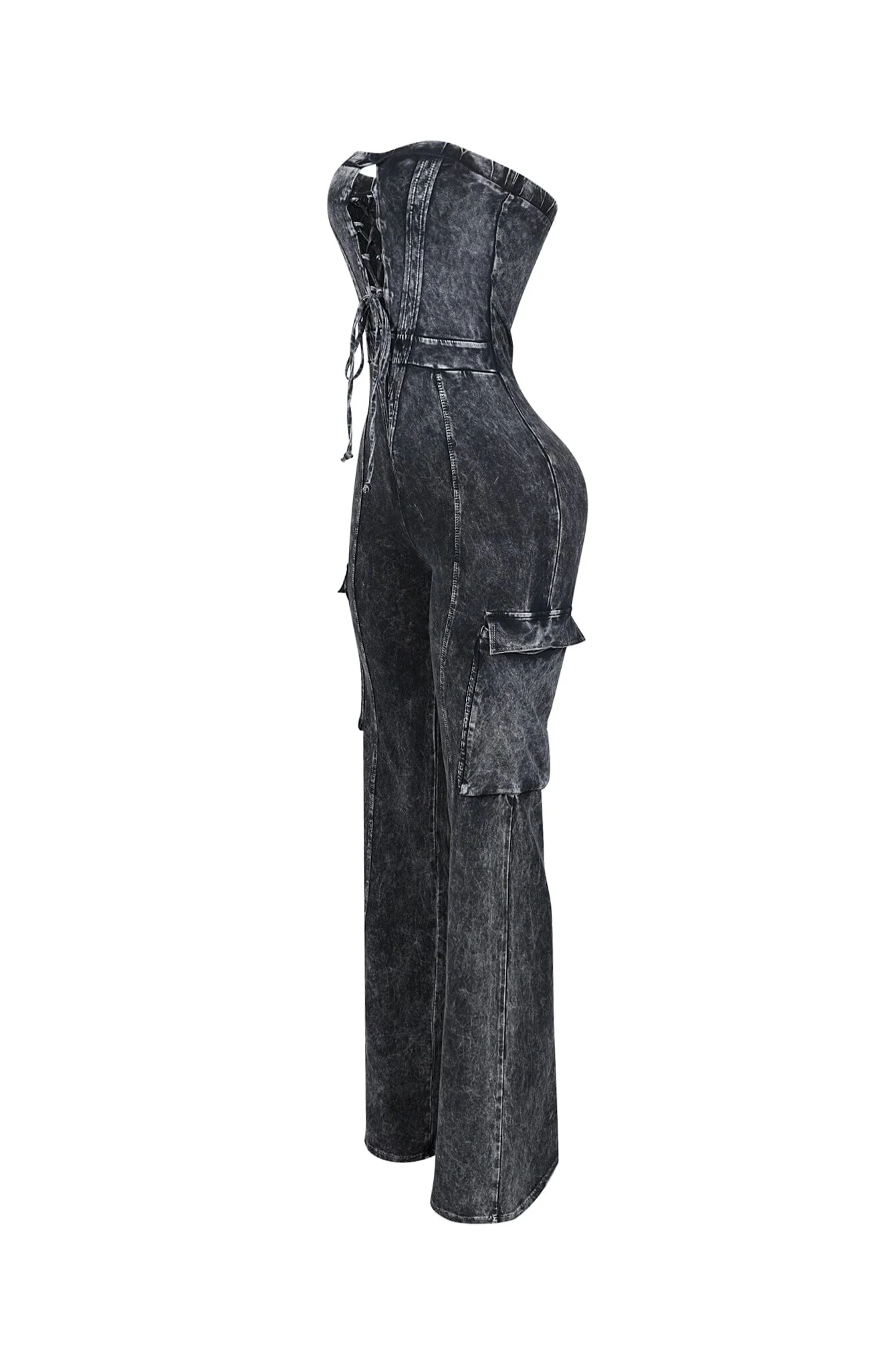 Stonewave Mineral Washed Cotton Tube Jumpsuit - Image 4