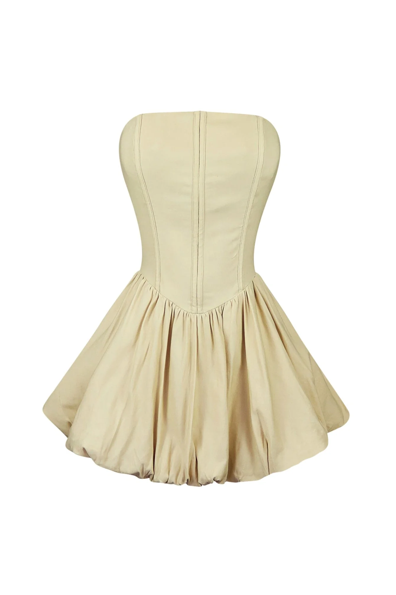 Strong Love Strapless Bubble Mini Dress - Image 5