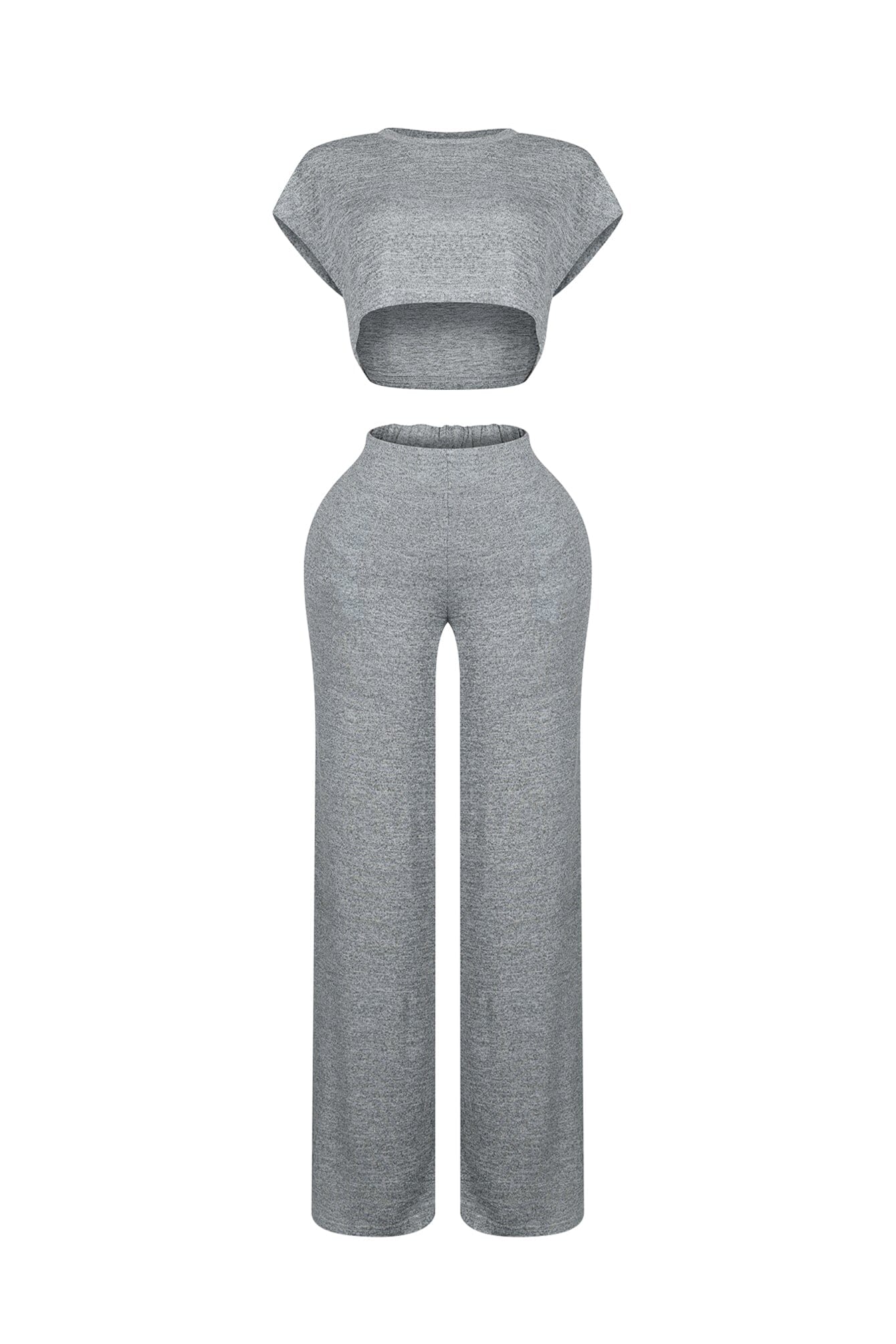 Soda Short Sleeve Crop Top & Pants SET - Image 3