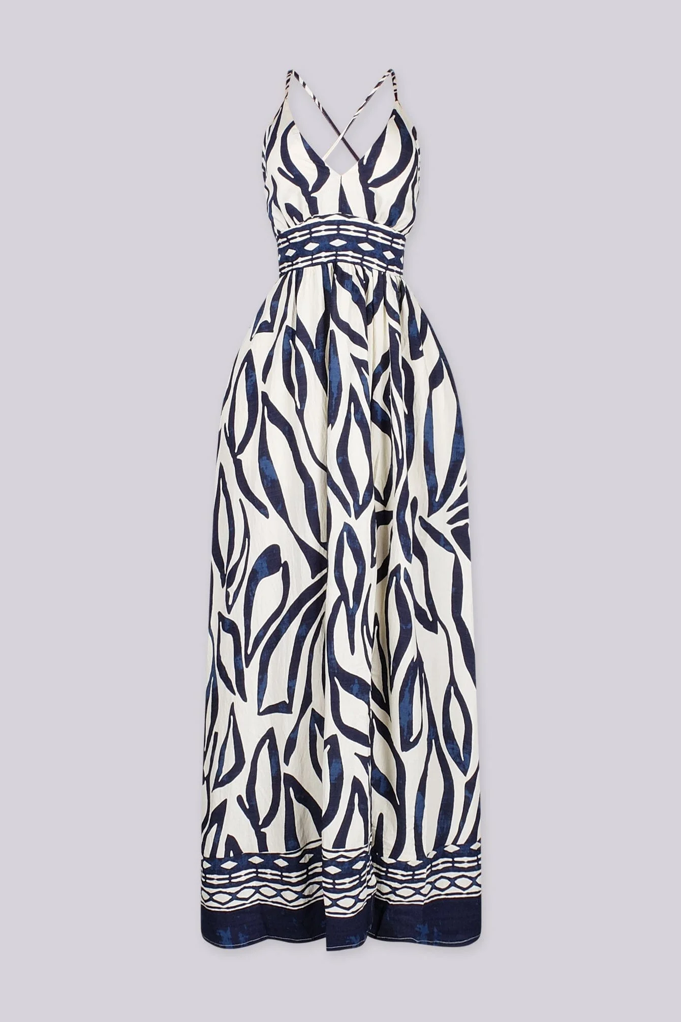 Sun Breeze Abstract Maxi Dress