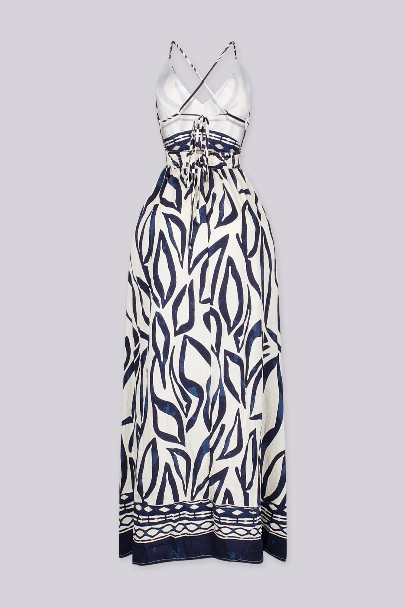 Sun Breeze Abstract Maxi Dress - Image 3