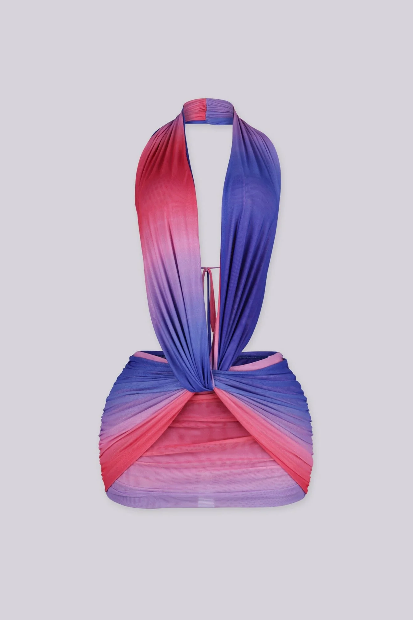 Sunset Ombre Cut Out Mini Dress - Image 3