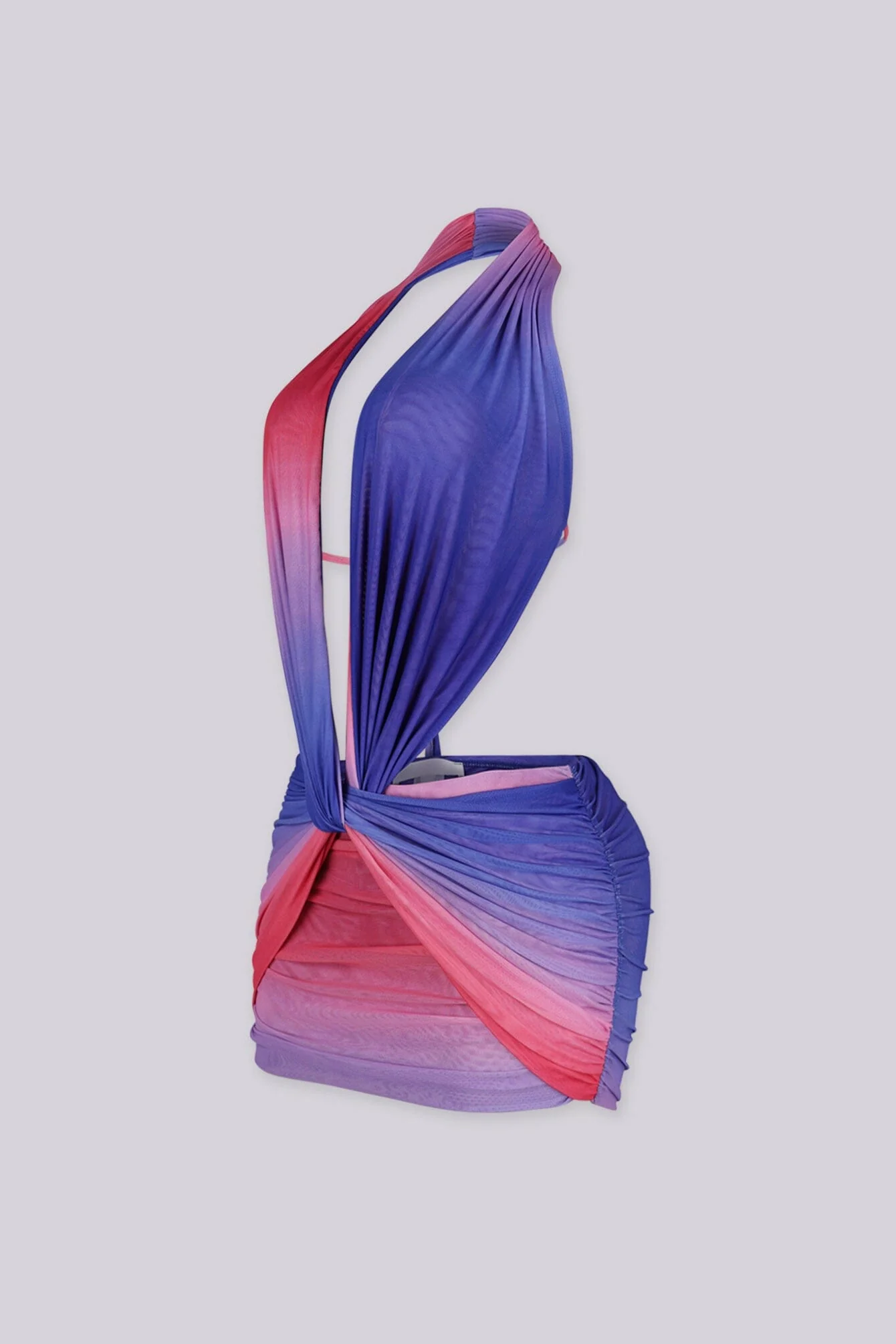 Sunset Ombre Cut Out Mini Dress - Image 4