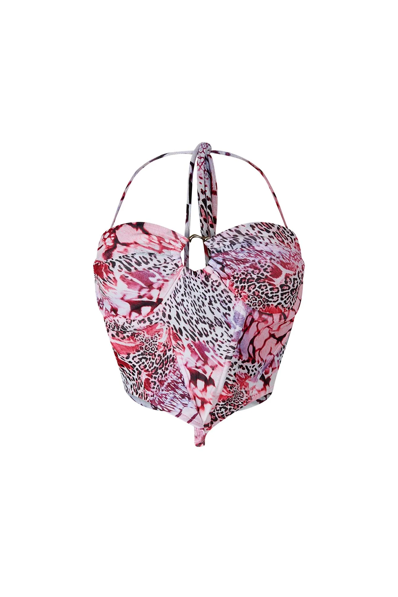 Suzy Summer Reef Halter Bustier Top - Image 2