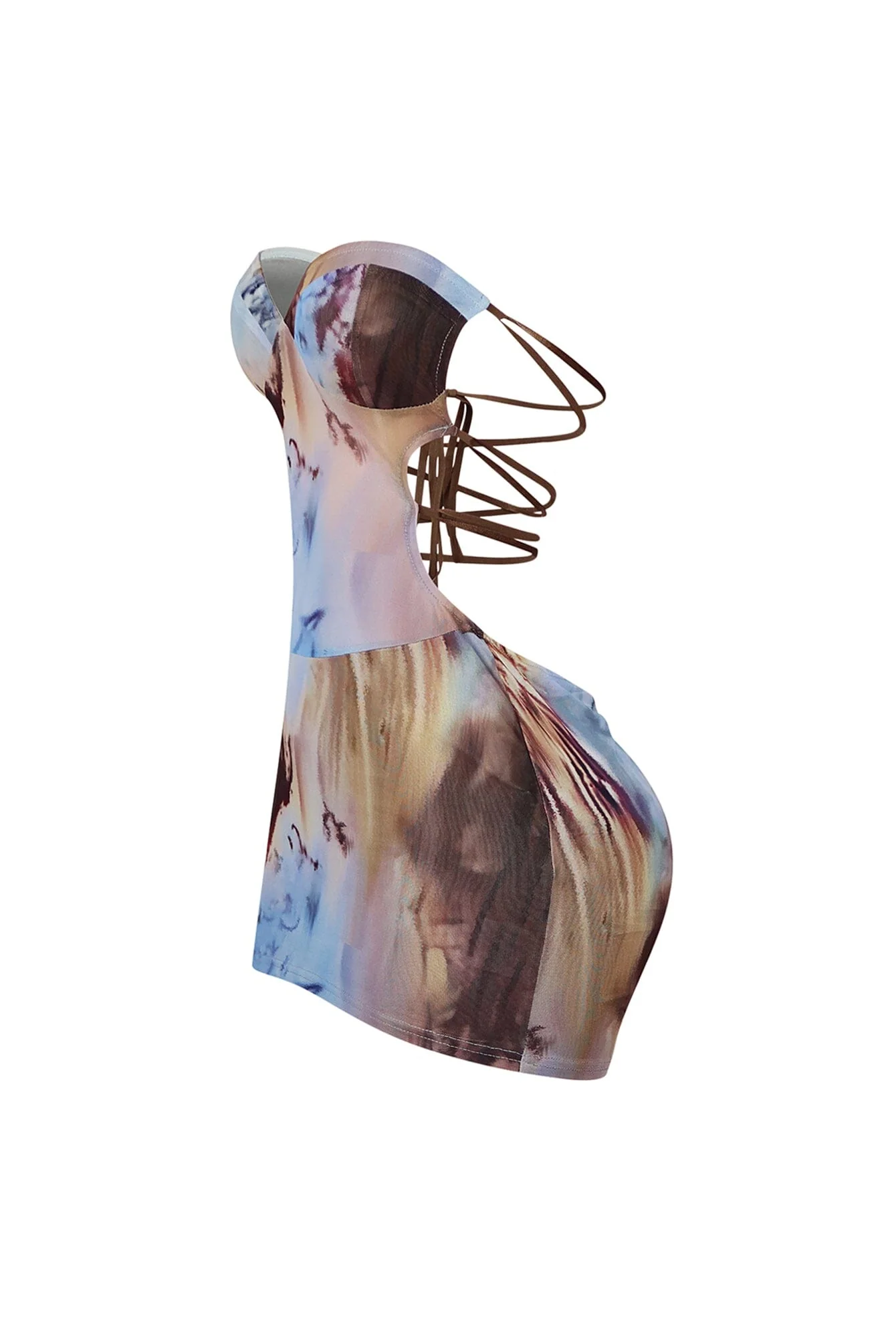 Sweet Goodbye Print Mesh Micro Mini Dress - Image 8