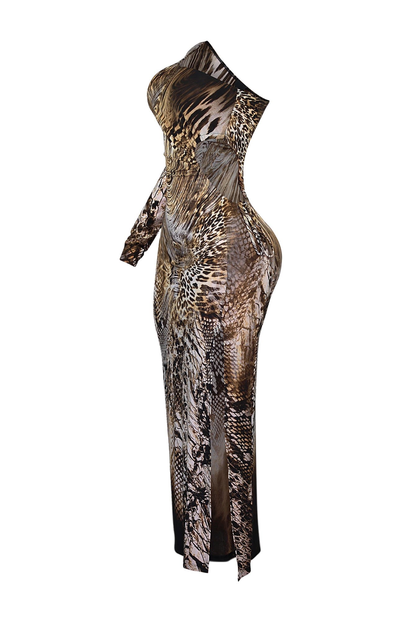 Sweet Venom One Shoulder Maxi Dress - Image 4