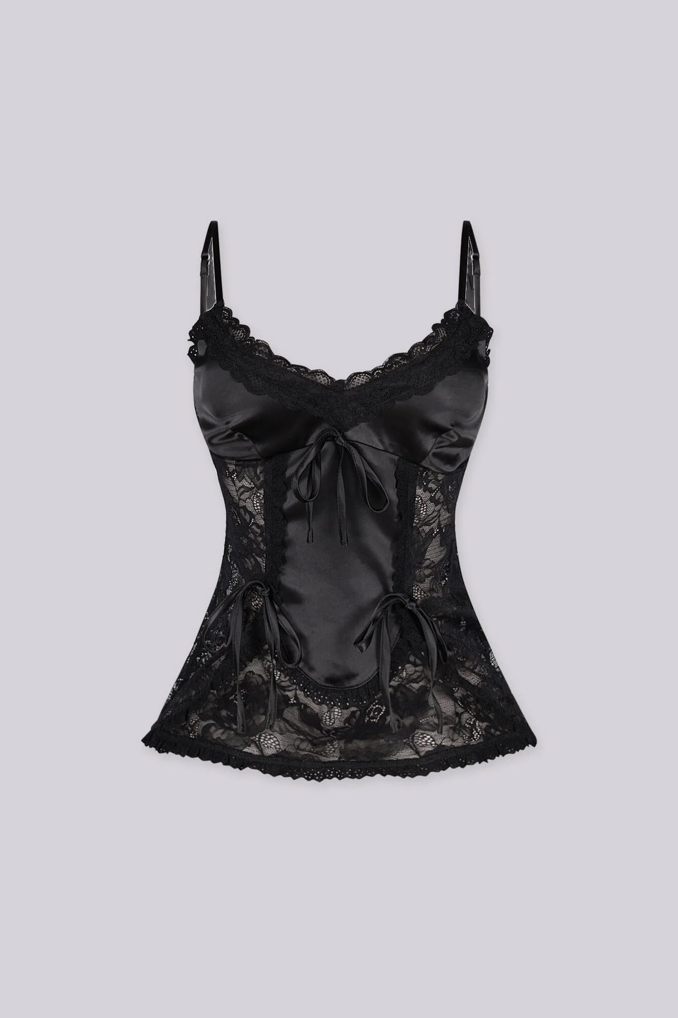 Sylvie Satin Lace Cami Top - Image 6