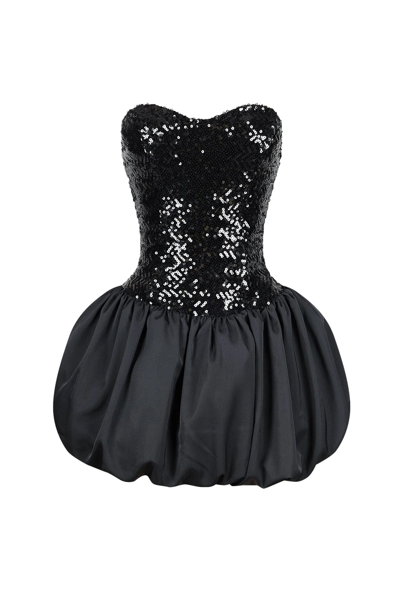 Tayler Tube Sequin Bubble Mini Dress - Image 3