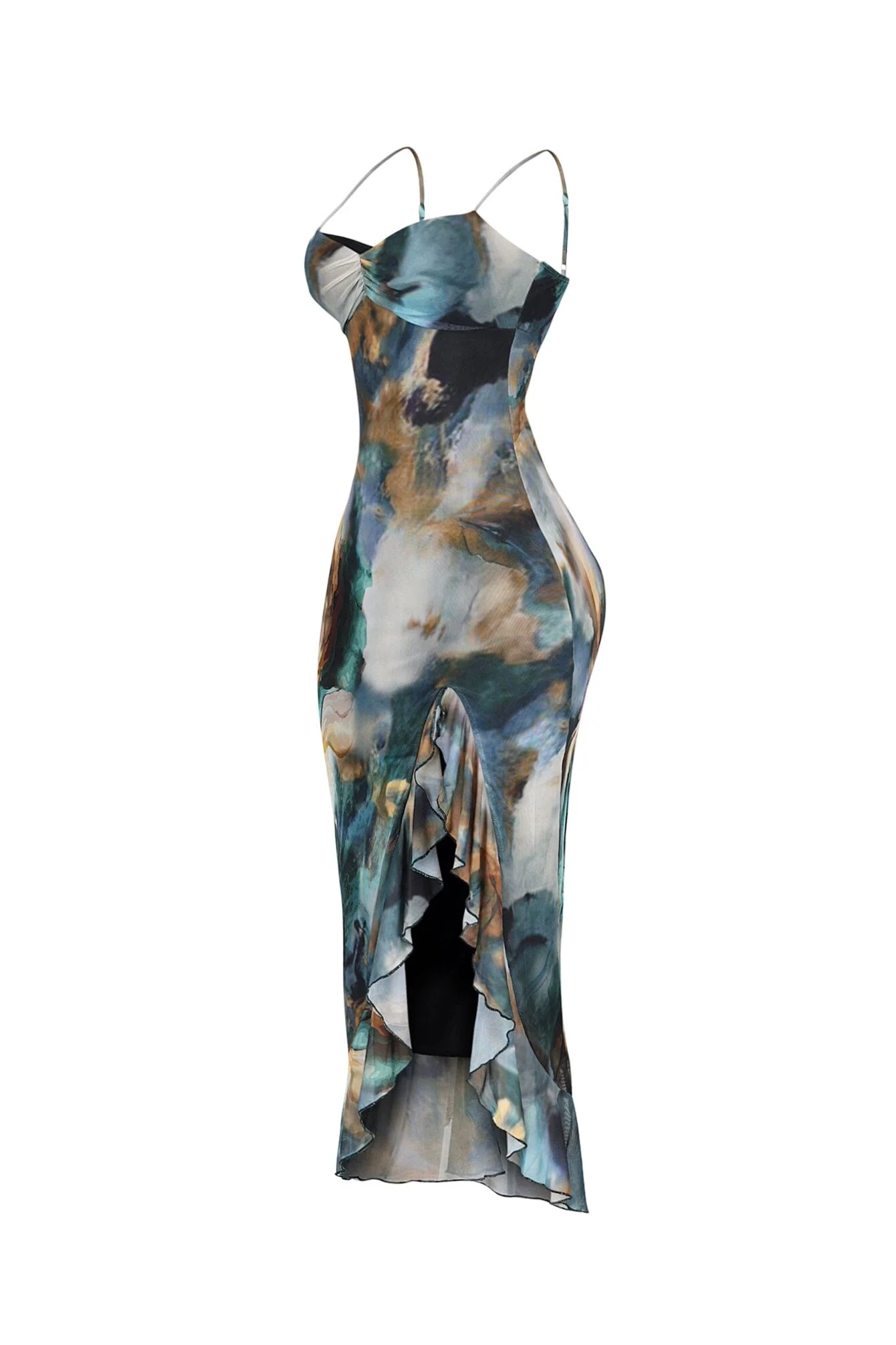 Tealwave Ruffle Tank Midi Dress - Image 5