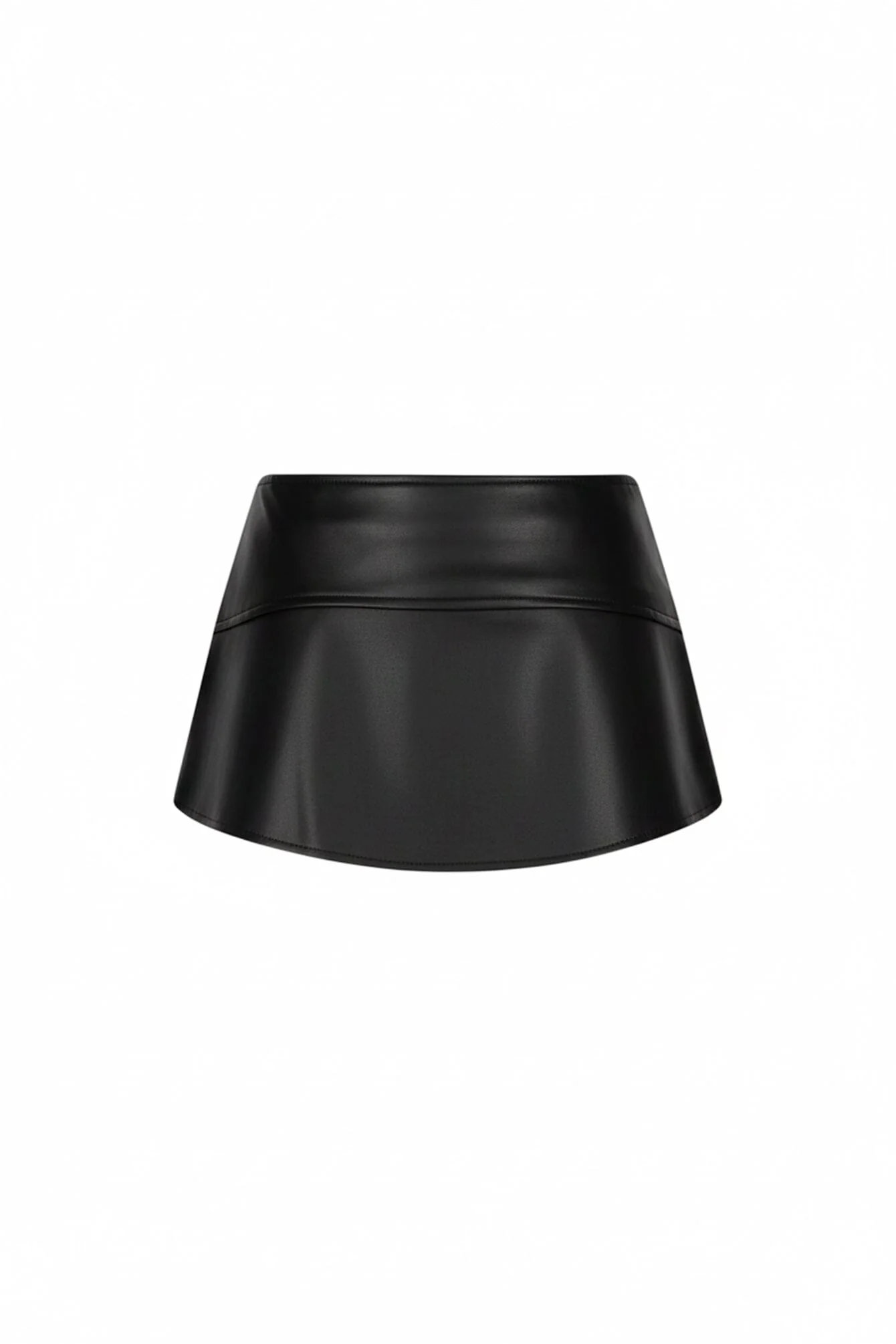 Teasette Faux Leather Micro Skirt - Image 9