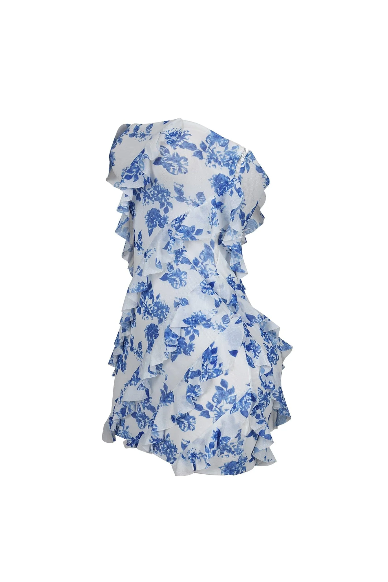 Teresita Print Floral Tube Ruffle Mini Dress - Image 3