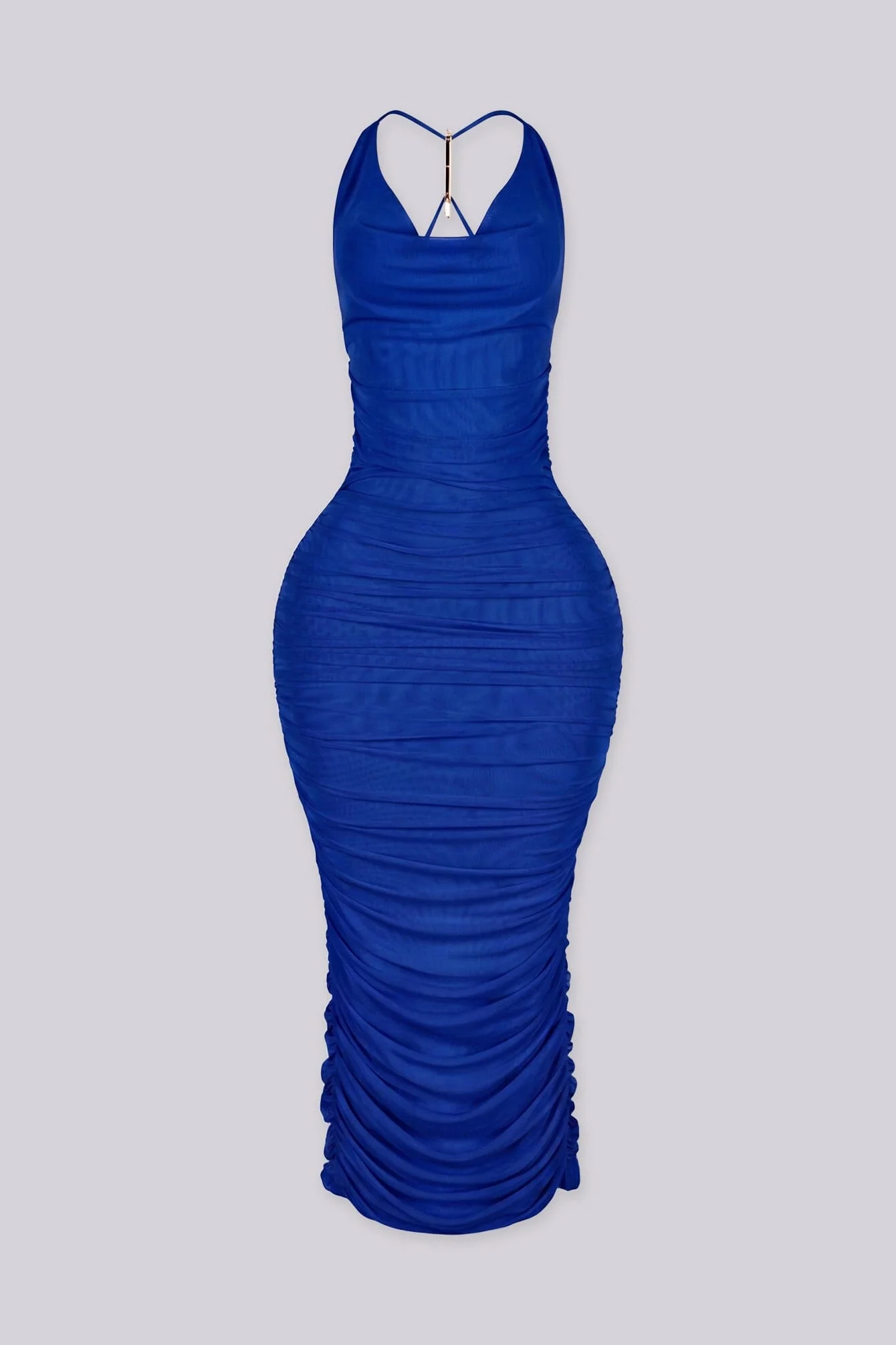 The Audra Drape Midi Dress - Image 5