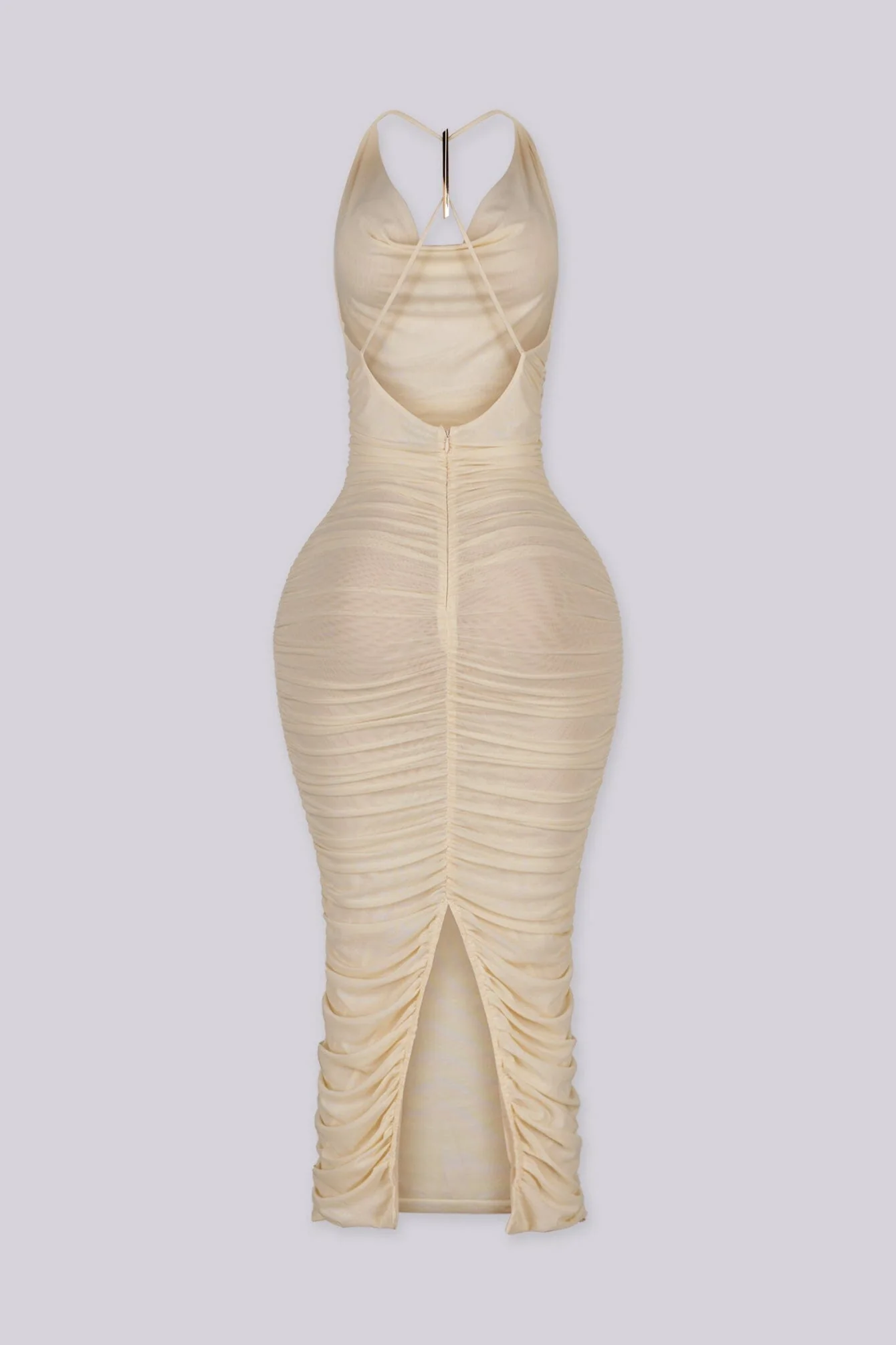 The Audra Drape Midi Dress - Image 6