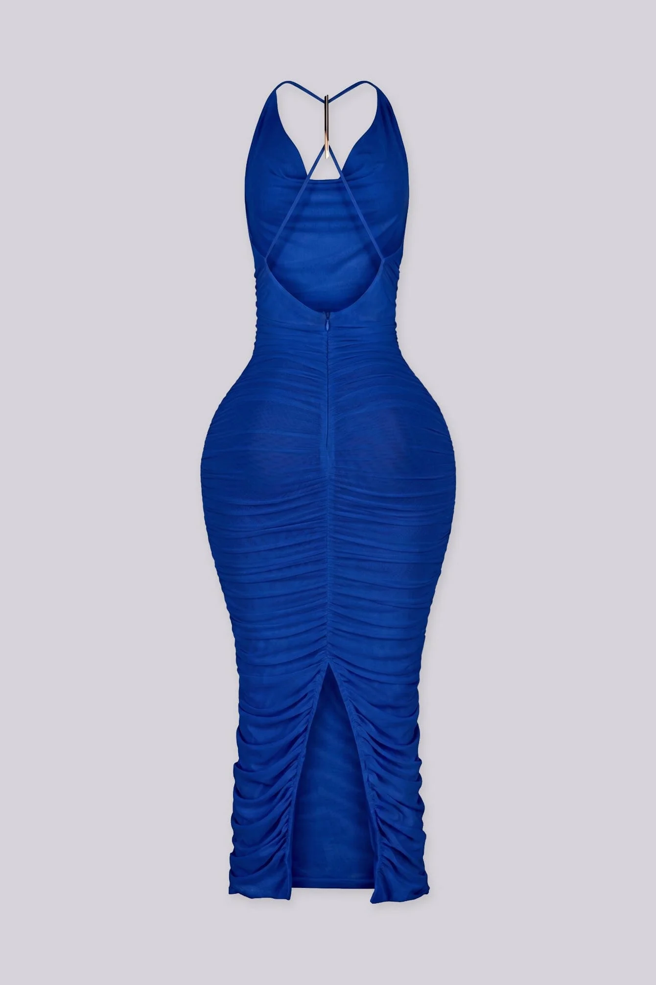 The Audra Drape Midi Dress - Image 8