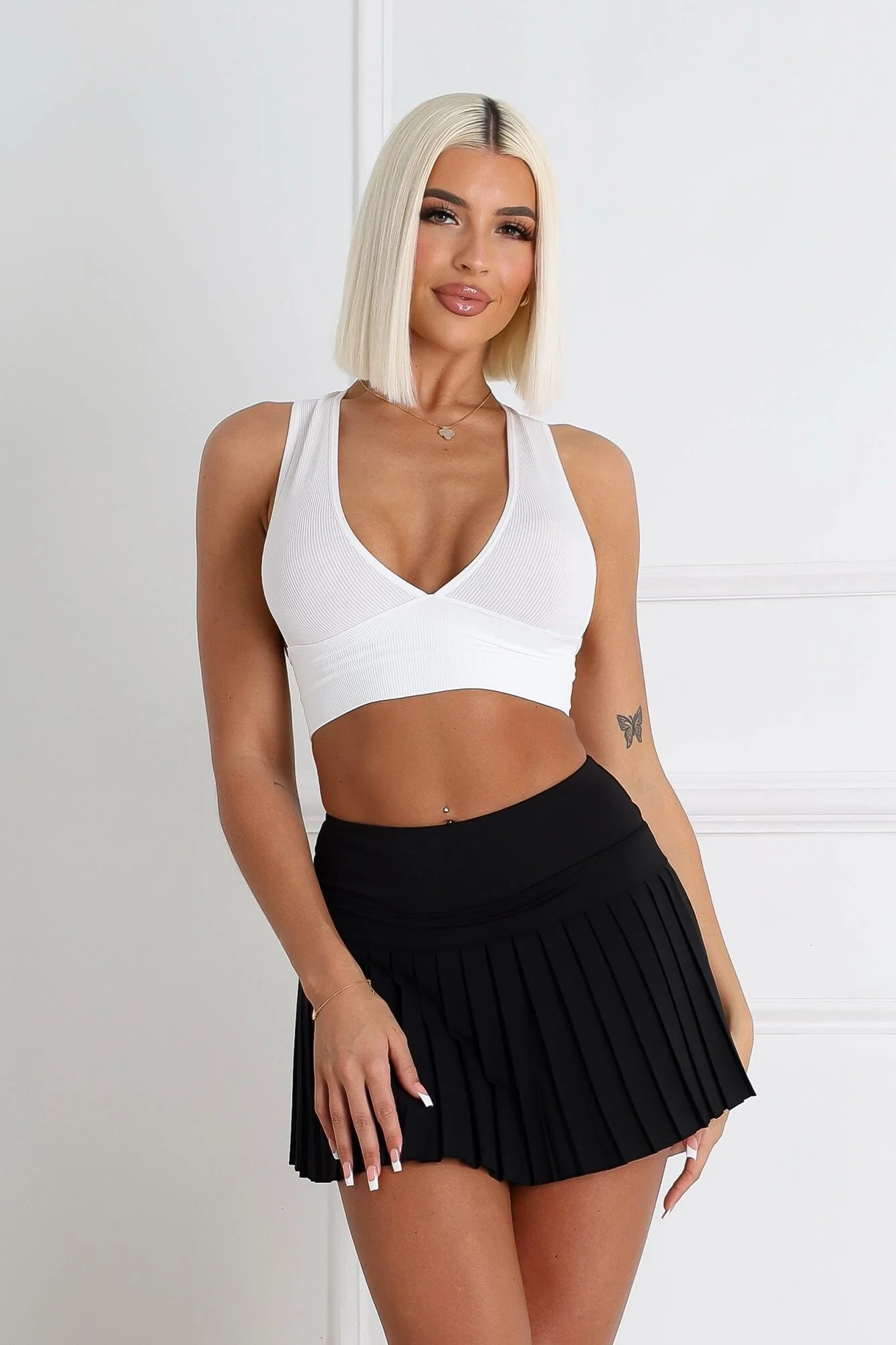 The Baby Ribbed Deep V-Neck Top - Image 5